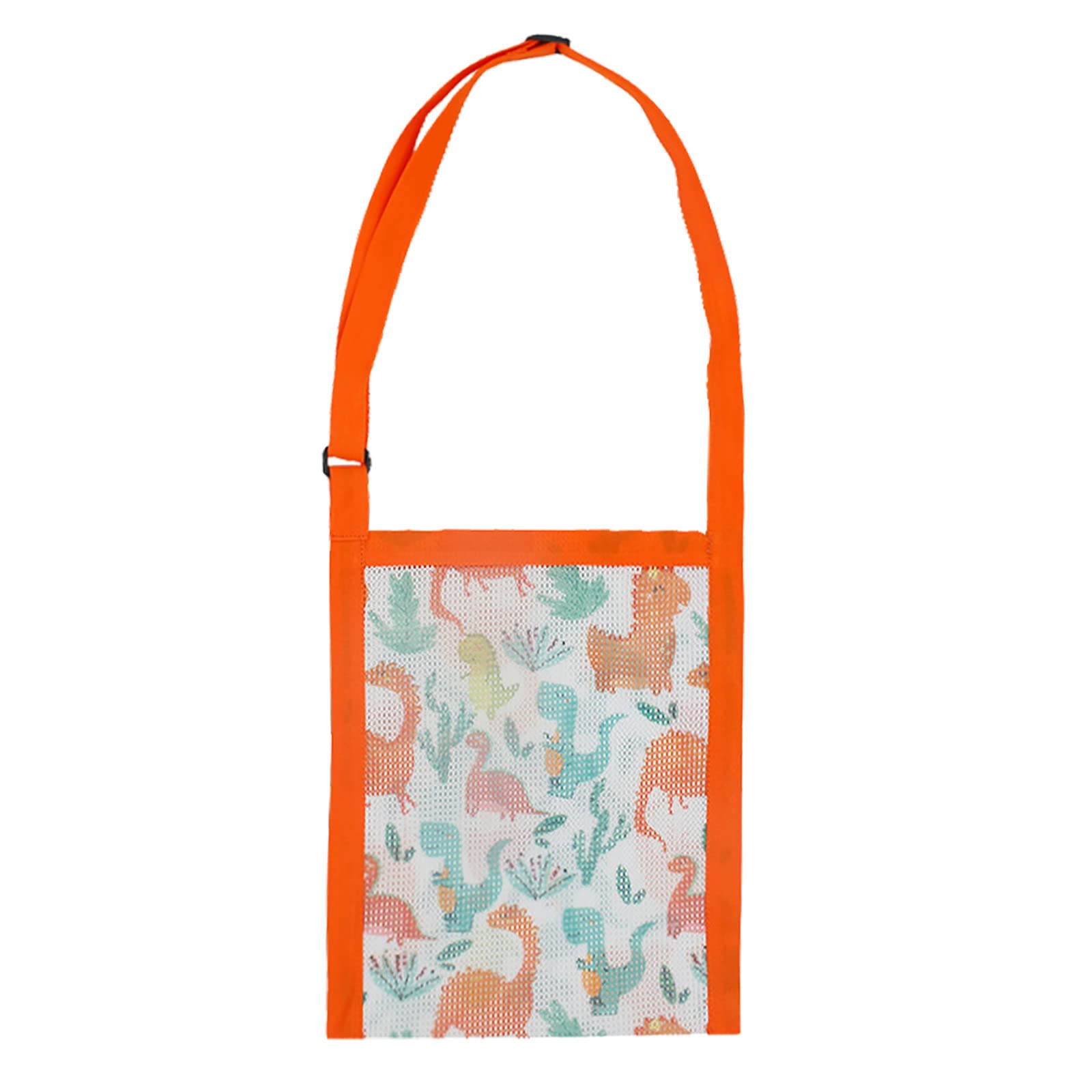 Kids' Cute Printed Beach Toy Messenger Bag - Lightweight Mesh Shell Backpack for Boys & Girls - 3-Pack Travel Essential & Clothes Storage Organizer | Perfect for Summer Vacations, Pool Parties & Daycare Adventures