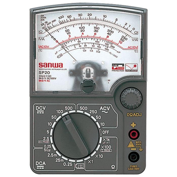 SP20 Analog Multimeter - High Voltage DC Tester with Battery Check Function | Perfect for Home Electrical Repairs, DIY Projects & Automotive Diagnostics