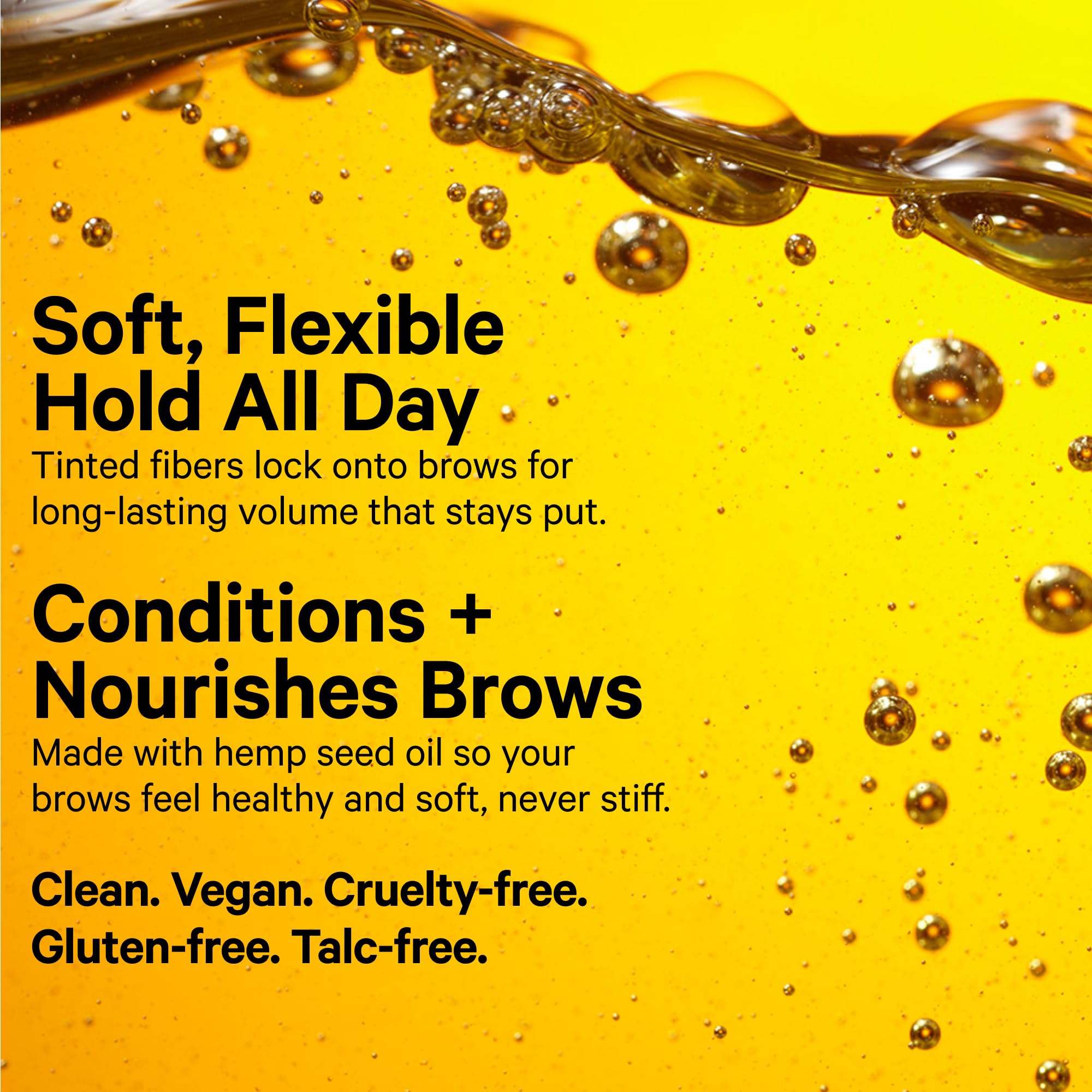 Milk Makeup KUSH Fiber Brow Gel - Clear Vegan Brow Gel for Thicker Brows | Soft, Flexible Hold | Cruelty-Free & Vegan Formula | Perfect for Everyday Natural Makeup & Bold Eyebrow Looks
