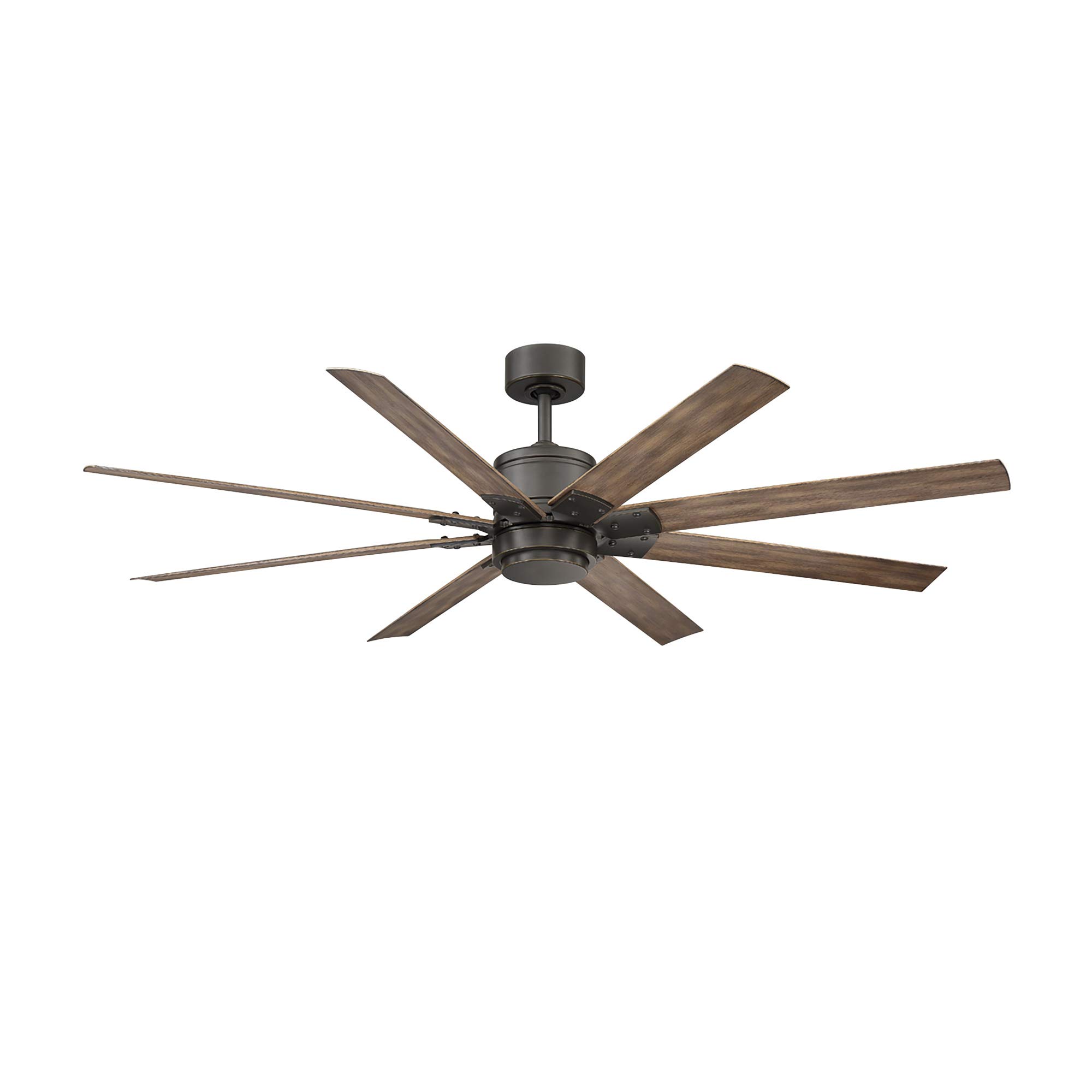Renegade 52in Smart Ceiling Fan with LED Light Kit & Remote Control, Oil Rubbed Bronze & Barn Wood Design, Alexa & App Compatible for Indoor and Outdoor Use in Living Rooms, Bedrooms, and Patios