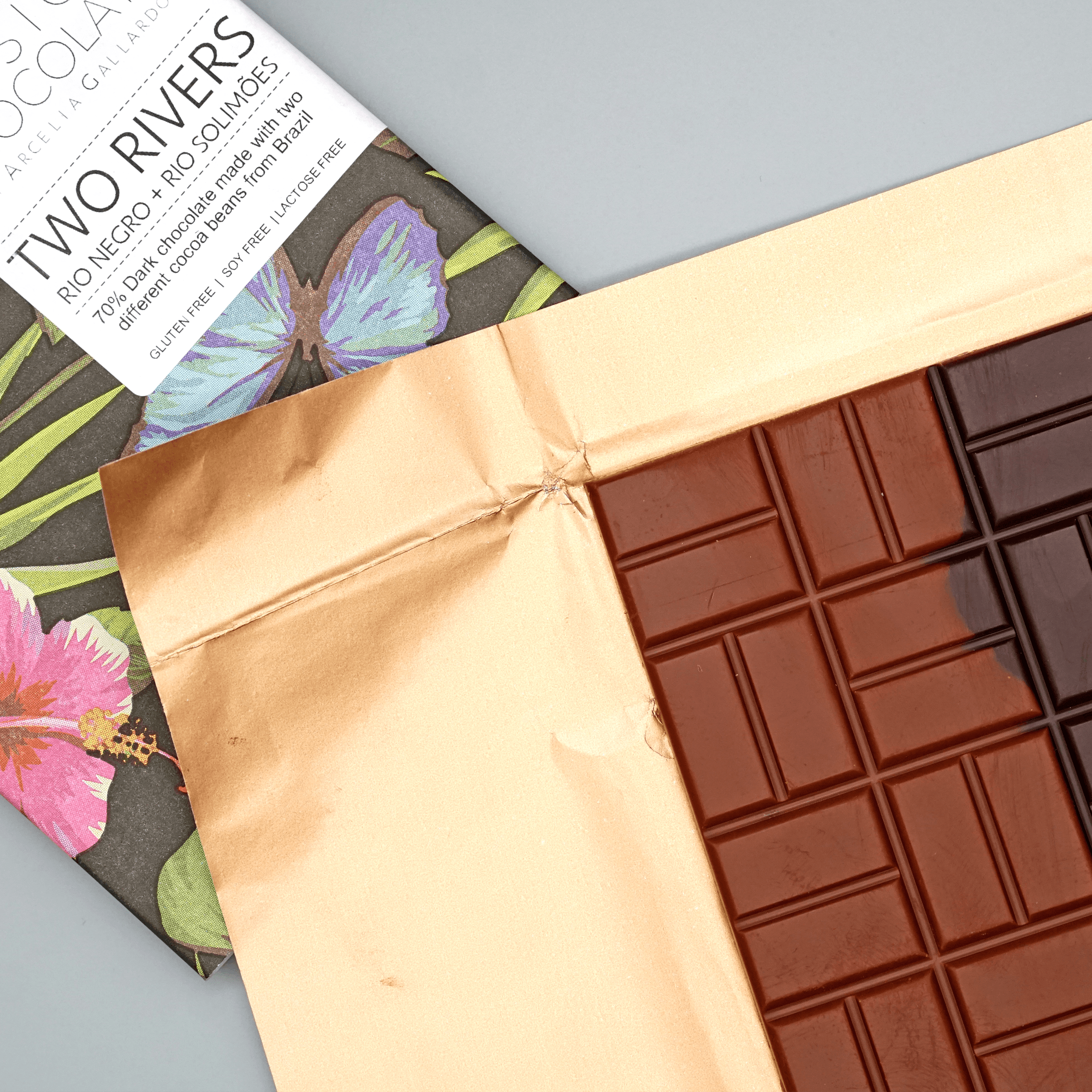 Premium 70% Dark Chocolate Bar - Mission Chocolate Two Rivers - Rich Cocoa Flavor for Baking, Gifting & Healthy Snacking