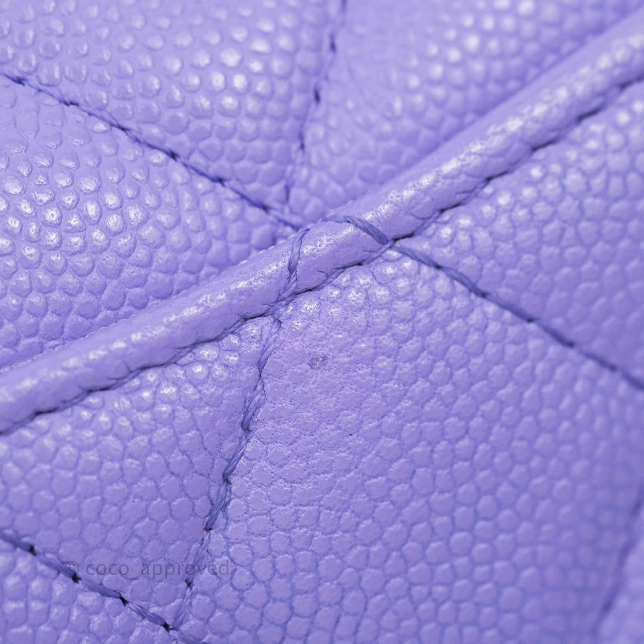 Chanel Classic Flap Wallet in Purple Caviar Leather with Gold Hardware - Luxury Designer Wallet for Women | Perfect for Everyday Use, Special Occasions & Gift Giving