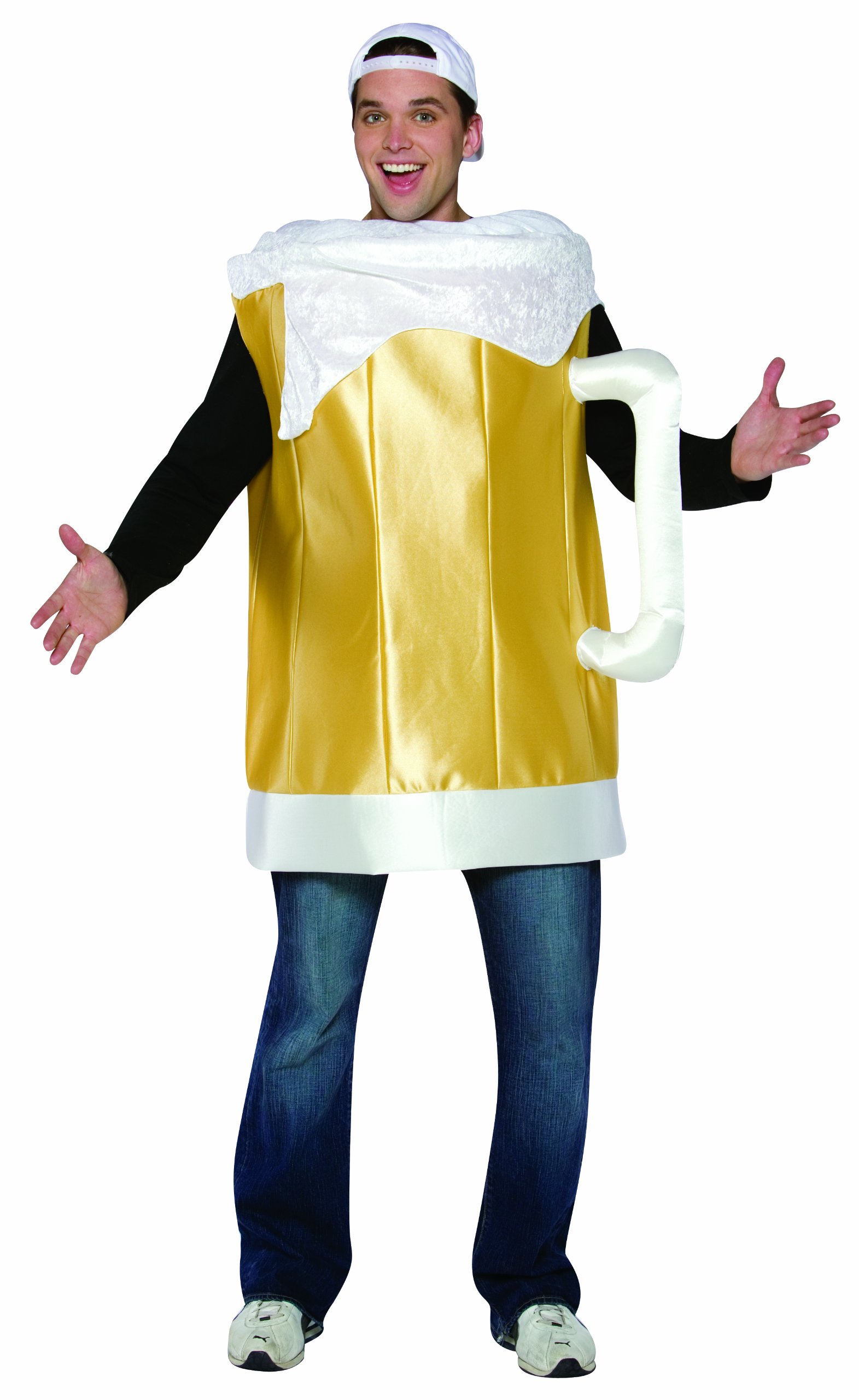 Rasta Imposta Beer Mug Costume - Funny Oktoberfest Costume for Adults - Perfect for Halloween, Costume Parties & Themed Events
