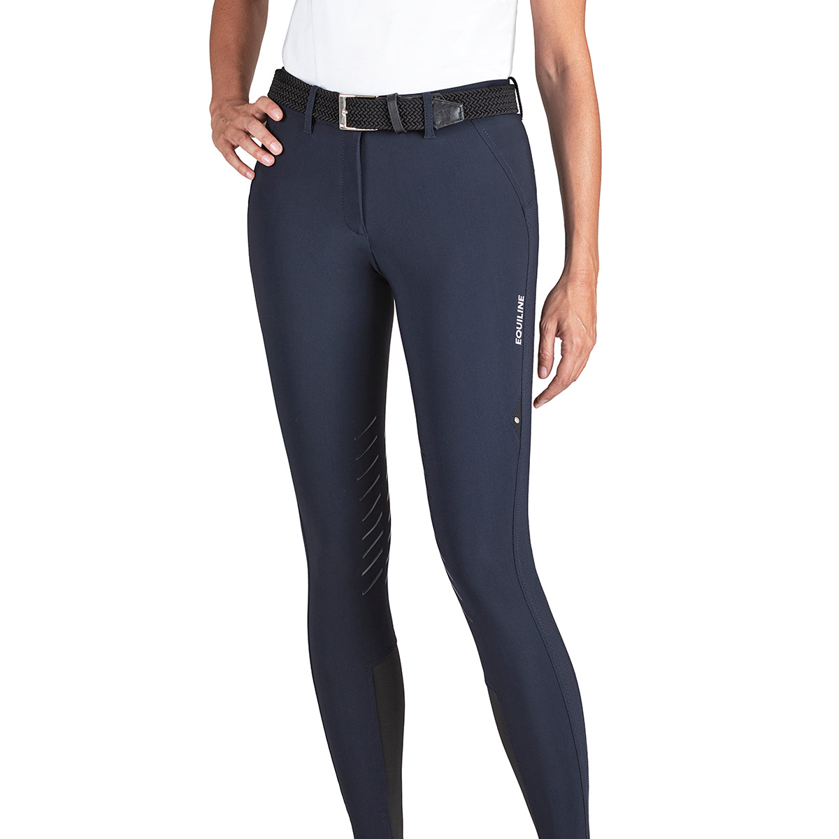 Equiline Women's Ciannek B Move Light Knee Grip Breech - Comfortable Equestrian Riding Pants for Horseback Riding & Training