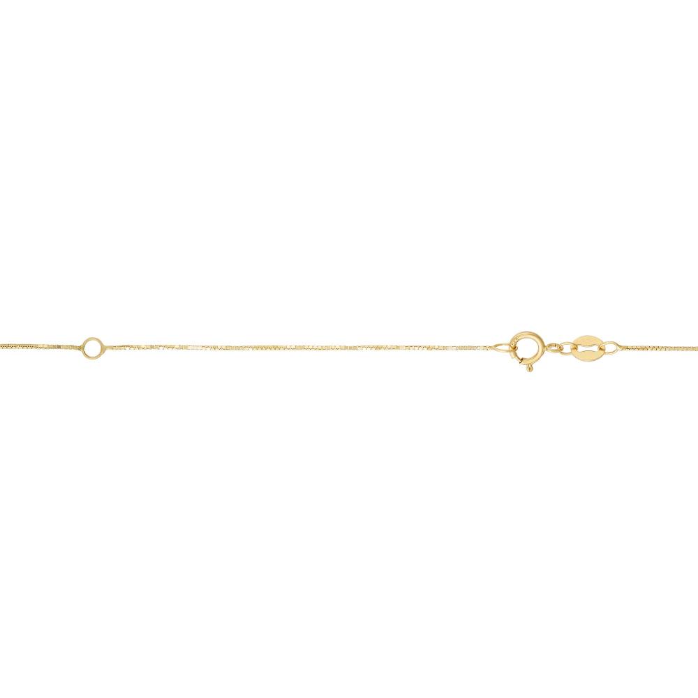 14K Gold 0.51mm Double Extendable Box Chain Necklace for Women - Adjustable Length 16-18 Inches - Perfect for Layering, Pendants & Everyday Elegance