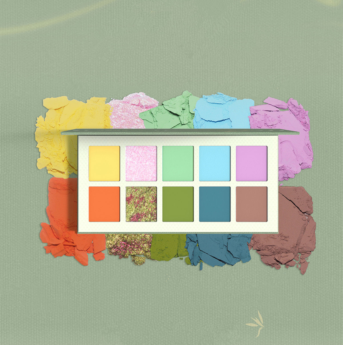 DRAMO Moonwheel Project Original Series Eyeshadow Palette 004 Bouquet - 12 Highly Pigmented Matte & Shimmer Eyeshadows for Day & Night Makeup Looks | Perfect for Parties, Weddings & Special Occasions