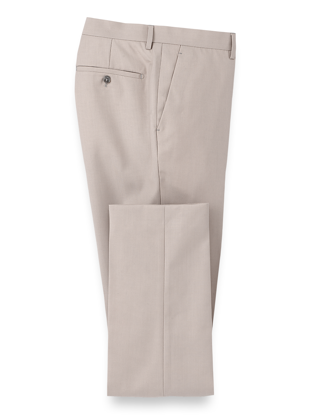 Stylish Travel Flat Front Pants for Men - Light Grey | Comfortable & Wrinkle-Resistant | Perfect for Business Trips & Casual Outings