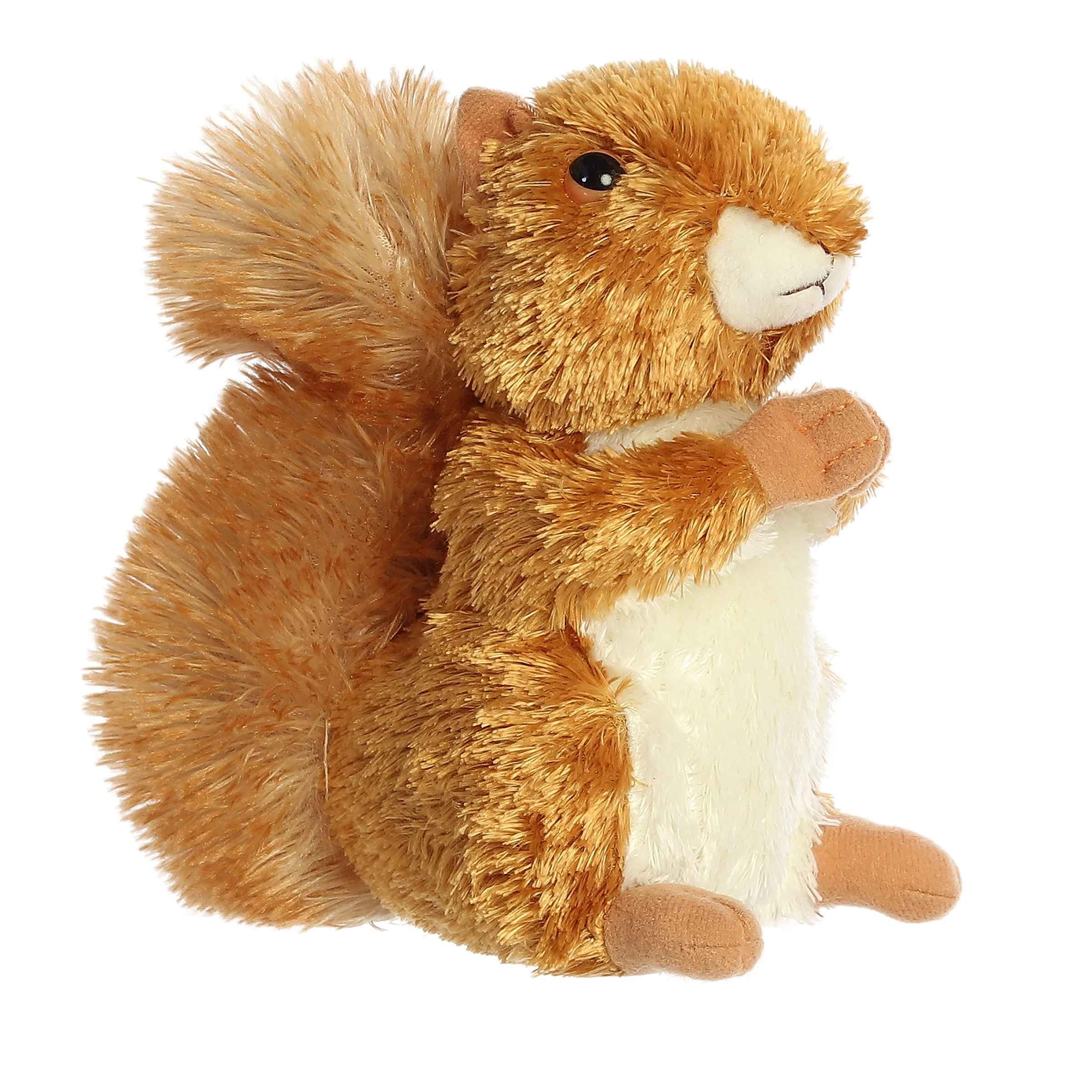 Aurora Mini Flopsie Nutsie Stuffed Animal Plush Toy - 8 Inch Red Soft Cuddly Companion for Kids, Gifts & Collectibles - Perfect for Playtime, Bedtime & Decor