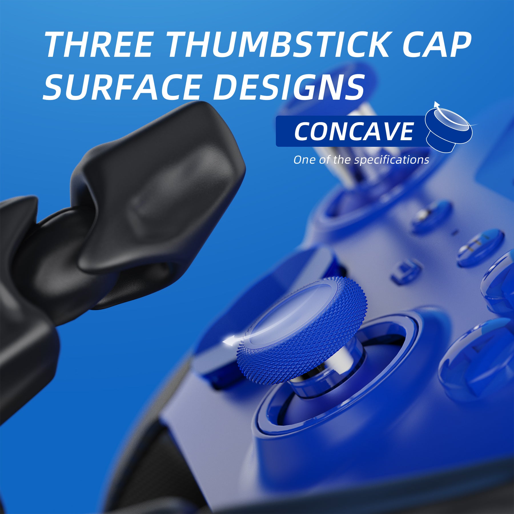 eXtremeRate 13-in-1 Replacement Kit for Xbox Elite Series 2 Controller - Metal Thumbsticks, D-Pads & Paddles (Model 1797) in Blue & Metallic Silver - Perfect for Gaming, Customization & Controller Repair