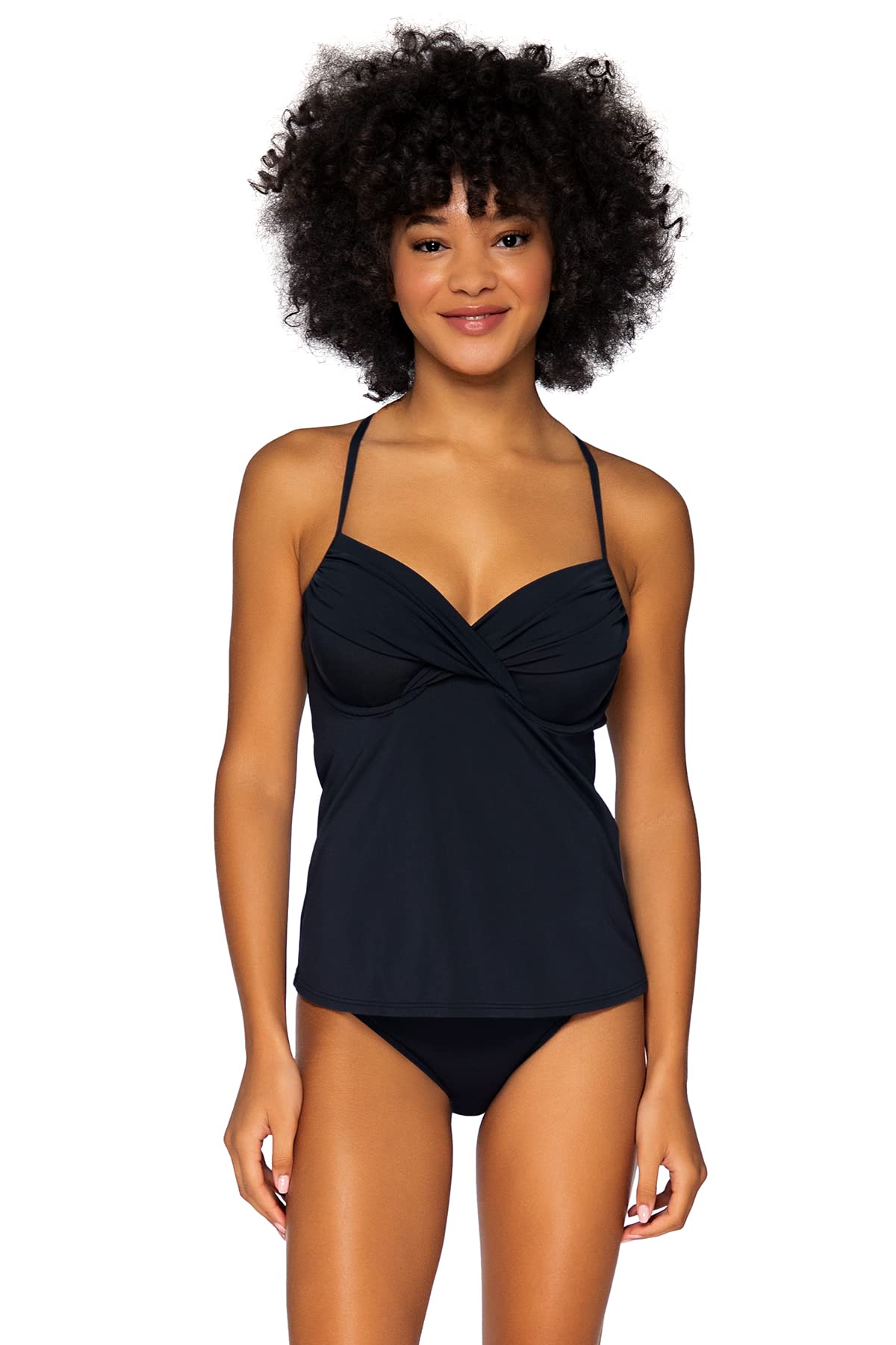 Women's Crossroads Underwire Tankini Swimsuit Top - Supportive Swimwear for Beach & Pool | Perfect for Vacation, Water Sports & Summer Activities