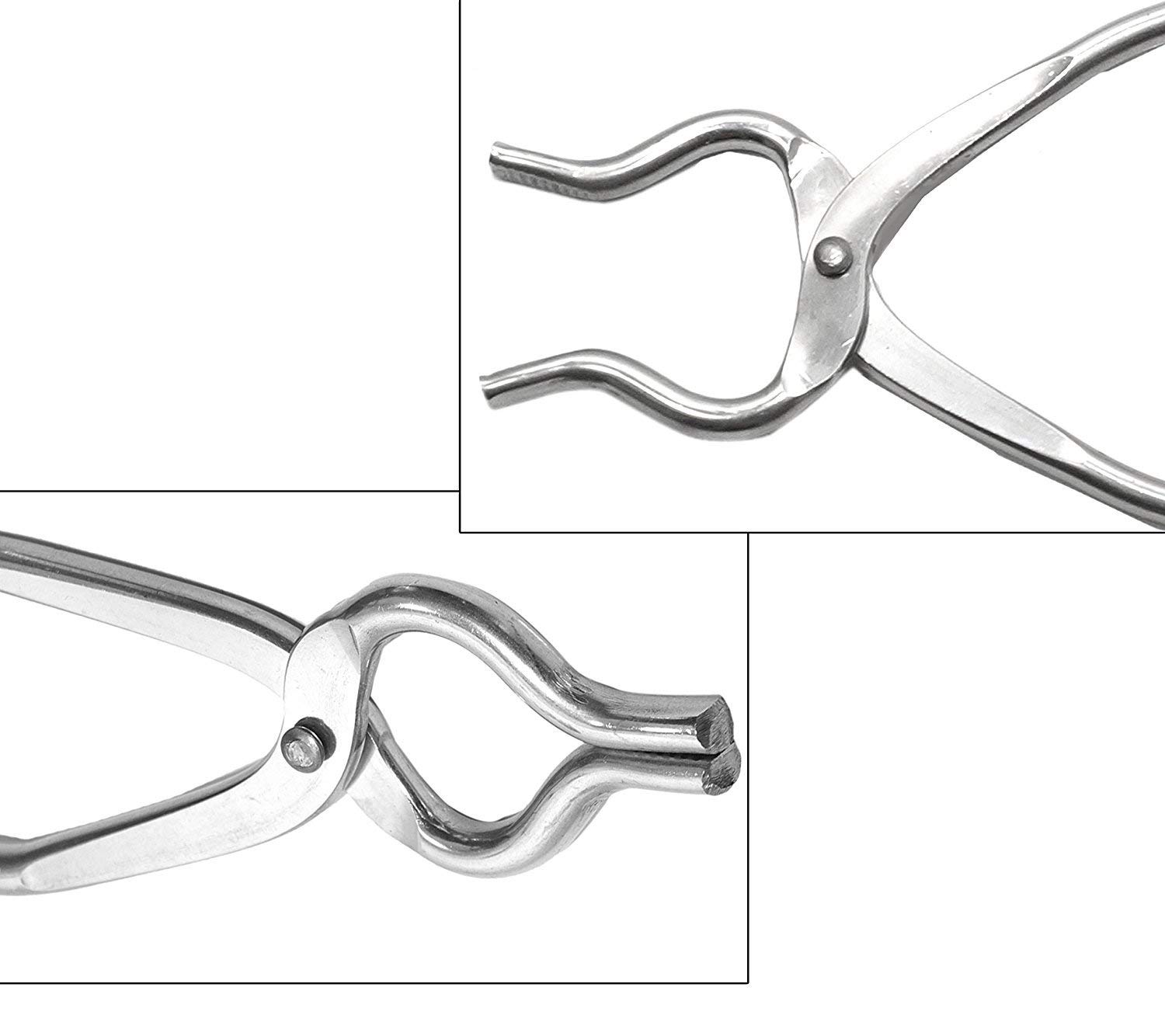 TULMAN Stainless Steel Kitchen Tongs with Non-Slip Handle - 10-Inch Cooking Utensil for Grilling, Serving, Salad Tossing - Perfect for BBQ, Restaurants & Home Use (Silver, 25x6x1 cm)