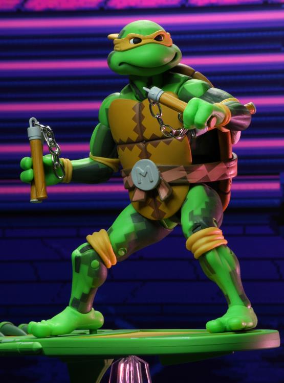 Teenage Mutant Ninja Turtles: Turtles in Time Michelangelo Action Figure - Collectible TMNT Toy for Kids & Fans - Perfect for Play, Display & Nostalgic Gift Giving