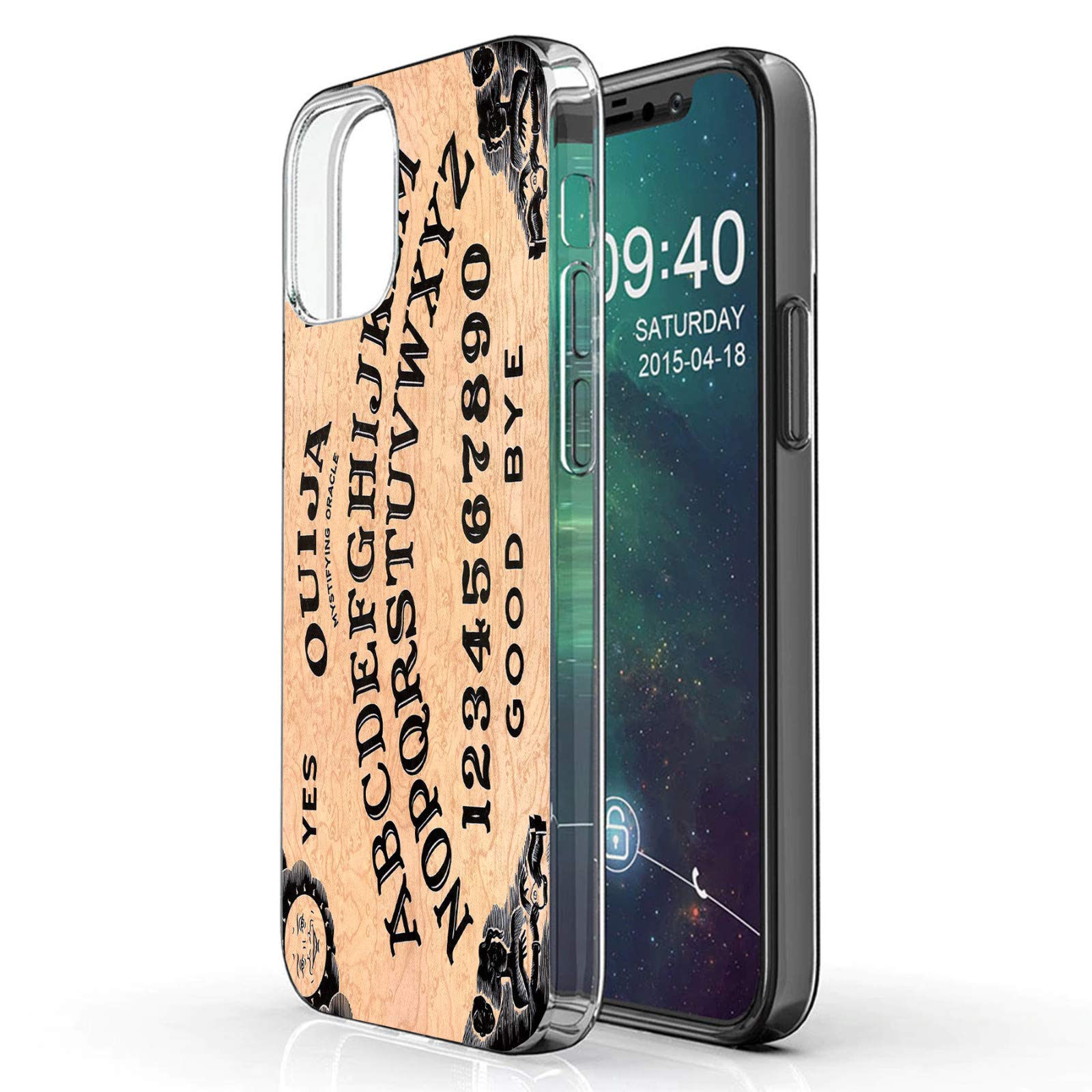 Ultra Slim TPU Flex Case for iPhone 12 Mini - Shockproof Total Guard Protection with Ouija Board Design | Perfect for Everyday Use, Gaming & Halloween Theme