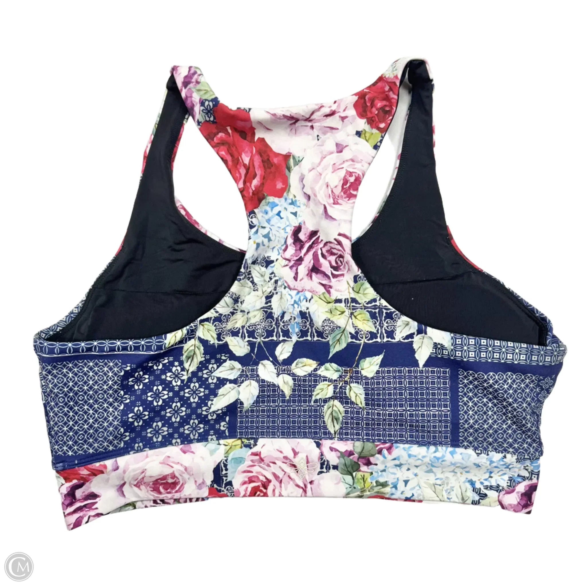 Johnny Was Floral Print Athletic Bra - Size Large for Women | Comfortable Workout & Yoga Sports Bra for Active Lifestyles