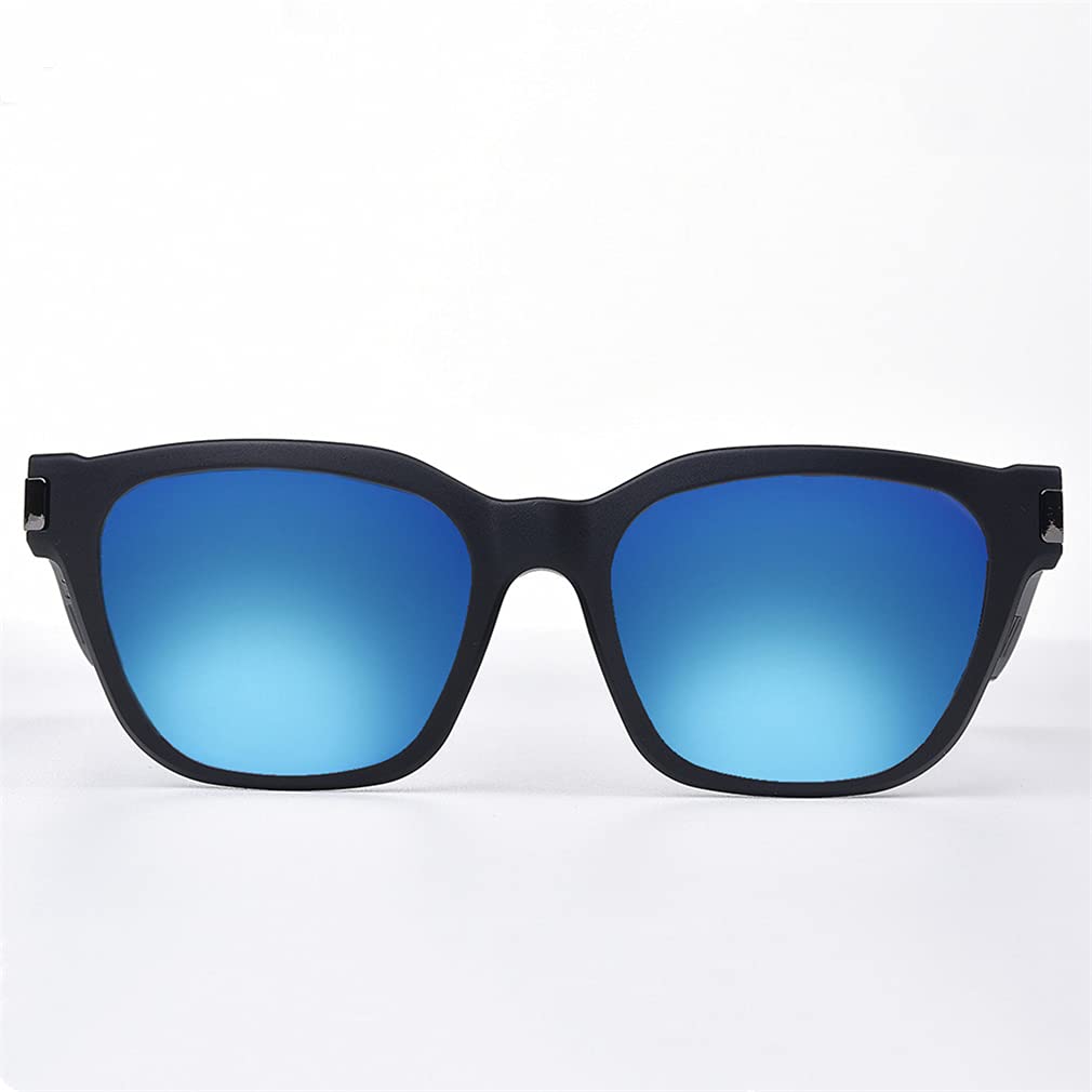 Smart Bluetooth Audio Glasses with Open Ear Wireless Headphones & Polarized Sunglasses - Hands-Free Calling & Music Streaming for Men & Women (Blue) - Perfect for Running, Cycling & Outdoor Activities