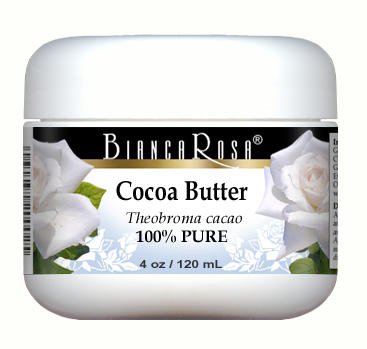 100% Pure Cocoa Butter - 4 oz (3 Pack) for Skin & Hair Care - Natural Moisturizer for Dry Skin, Stretch Marks & Lip Balm - ZIN: 428112