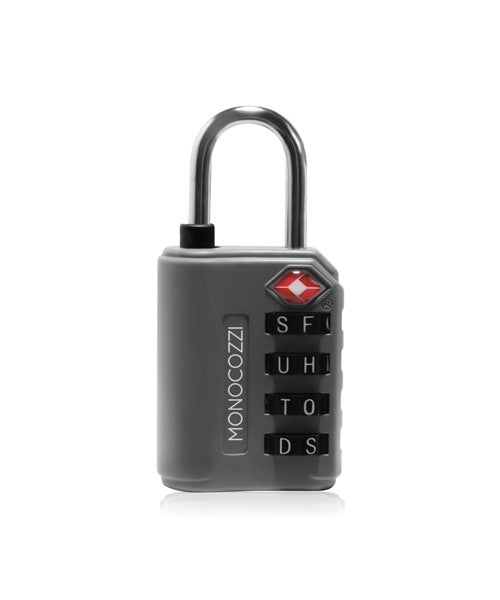 Monocozzi TSA Approved 4-Dial Combination Luggage Lock - Secure Travel Suitcase Lock for Airports, Hotels & Backpacks | Bon Voyage Travel Accessory