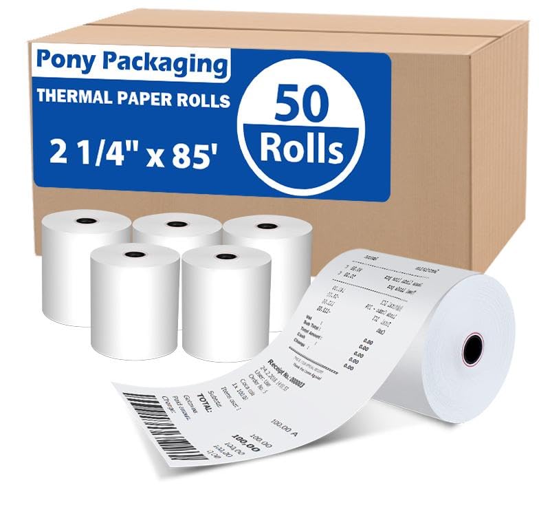 BPA-Free Thermal Receipt Paper Rolls 2 1/4