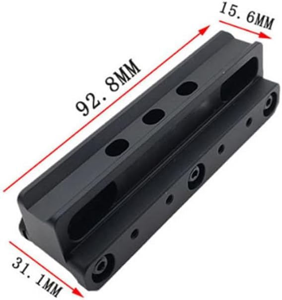 Aimsniper Tactical FAST Series Scope Mount for Fiber Optic & Mini Red Dot Sights - 2-Pack Black - Perfect for Hunting, Shooting Range & Tactical Training