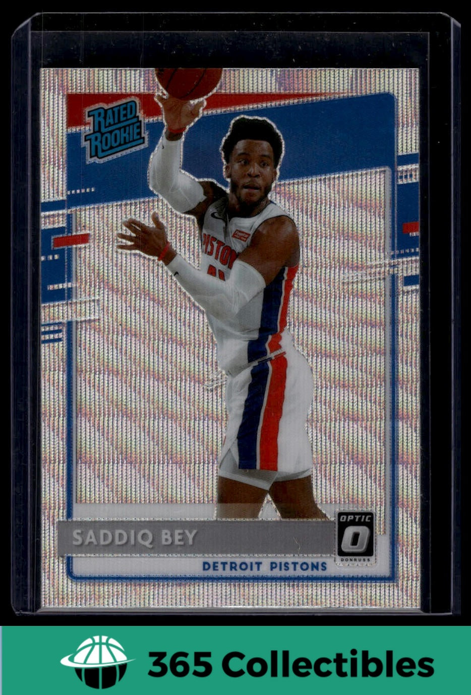 2020-21 Donruss Optic Saddiq Bey Holo Rated Rookie #169 NBA Detroit Pistons Basketball Card - Perfect for Collectors and Sports Fans