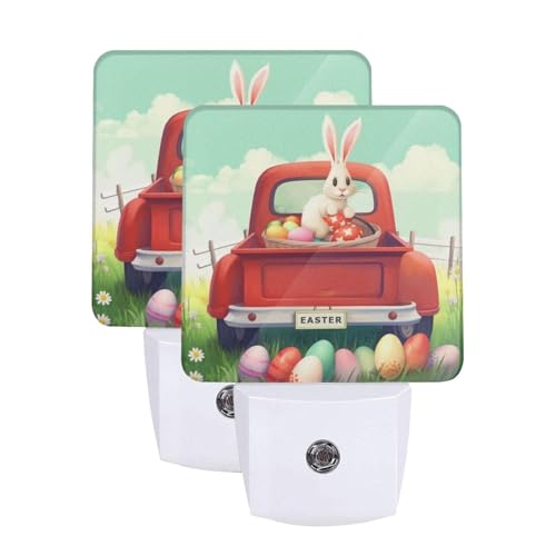 Red Truck Easter Rabbit Eggs