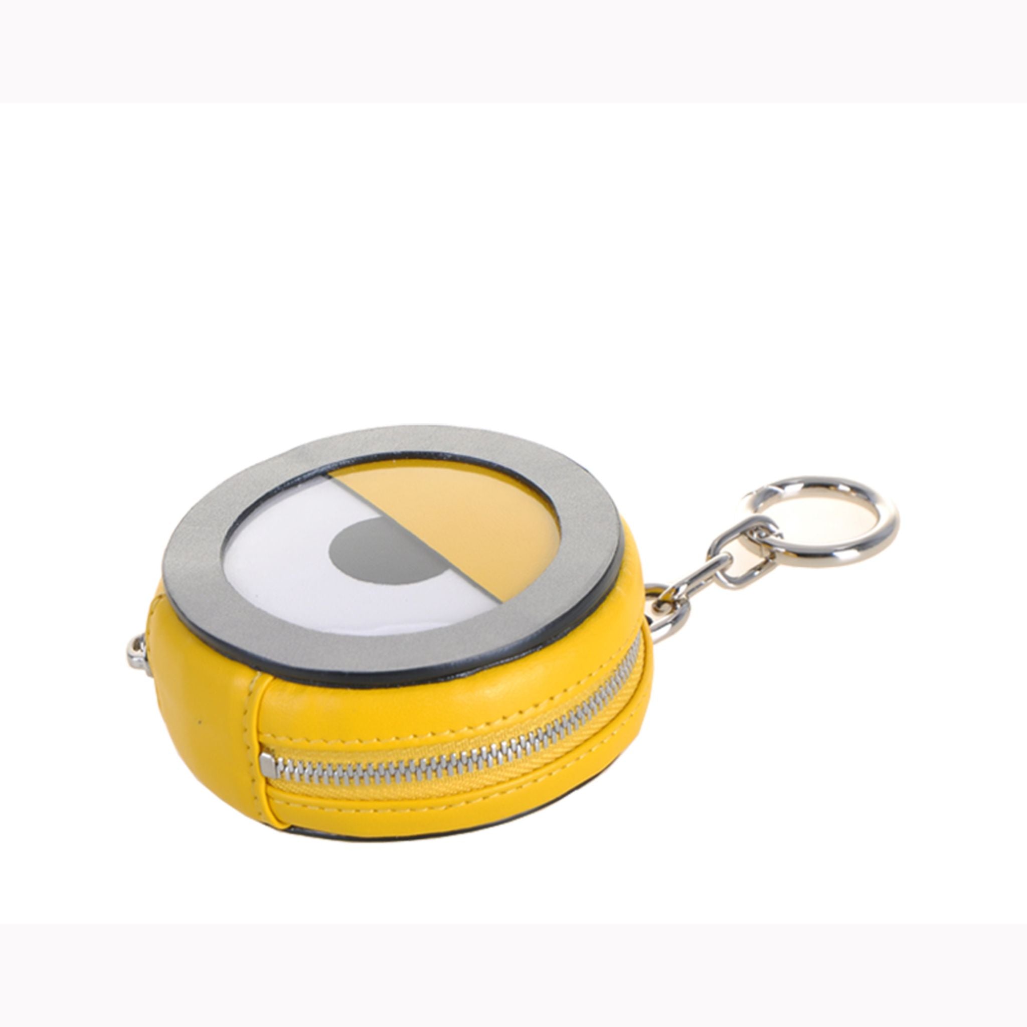 FION Minions Themed Leather Coin Pocket Wallet - Black & Yellow for Kids & Adults - Perfect for Gifts, Travel & Everyday Use