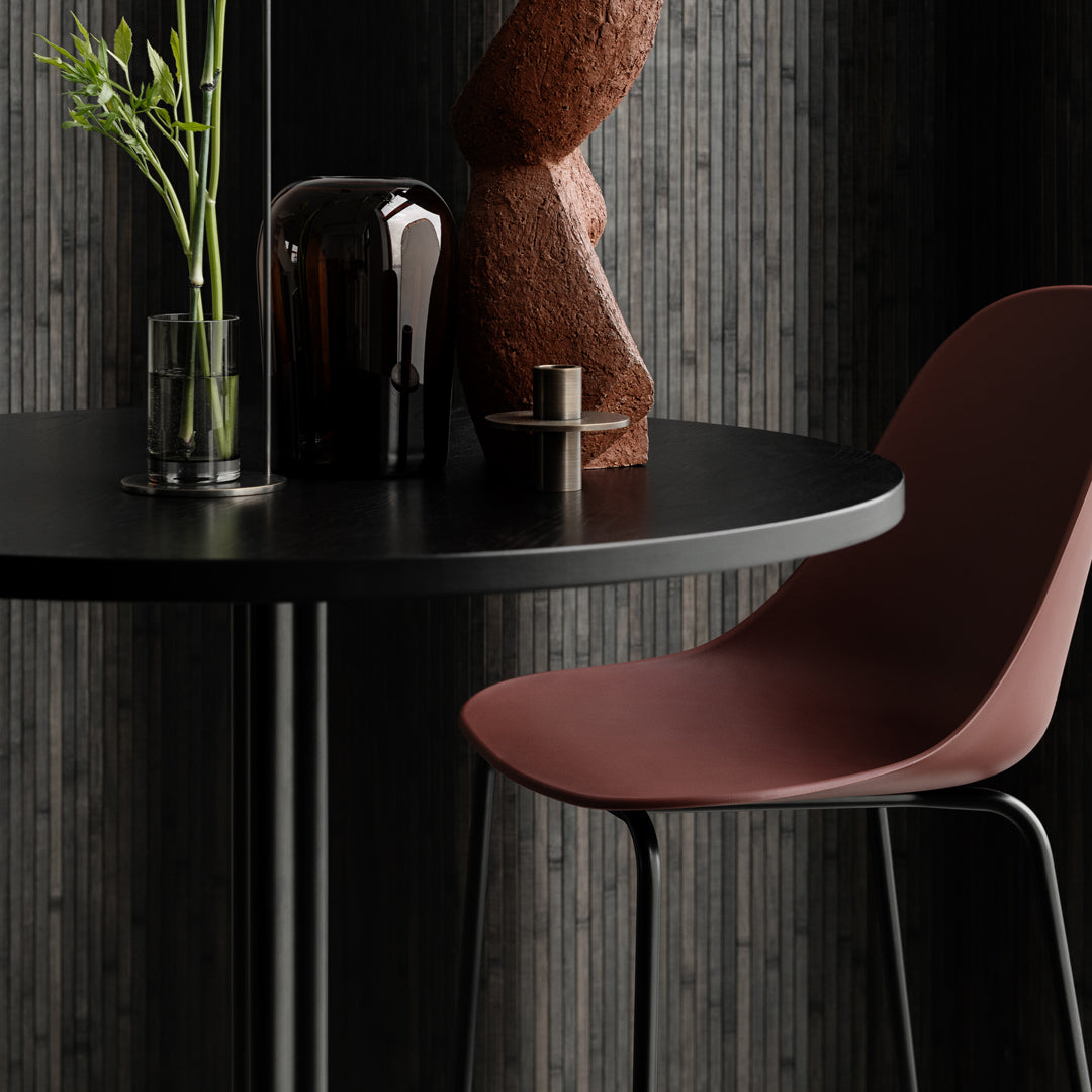 Round Harbour Column Bar Table - Modern & Stylish Counter Height Dining Table for Kitchen, Breakfast Nook, or Small Space Entertaining
