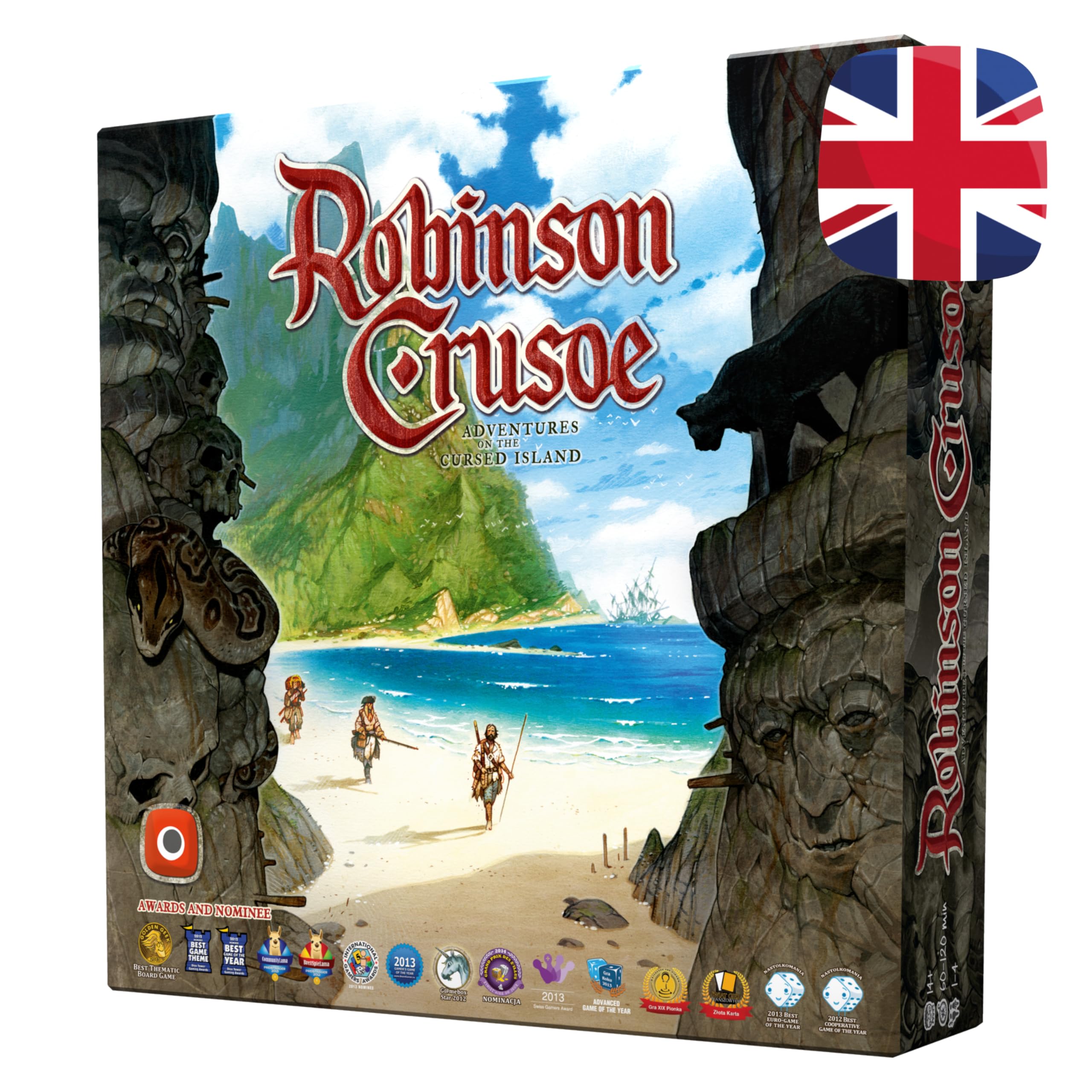 Robinson Crusoe Adventures on the Cursed Island Strategy Board Game - Cooperative Survival Game for Adults & Teens - Perfect for Family Game Nights & Adventure Lovers