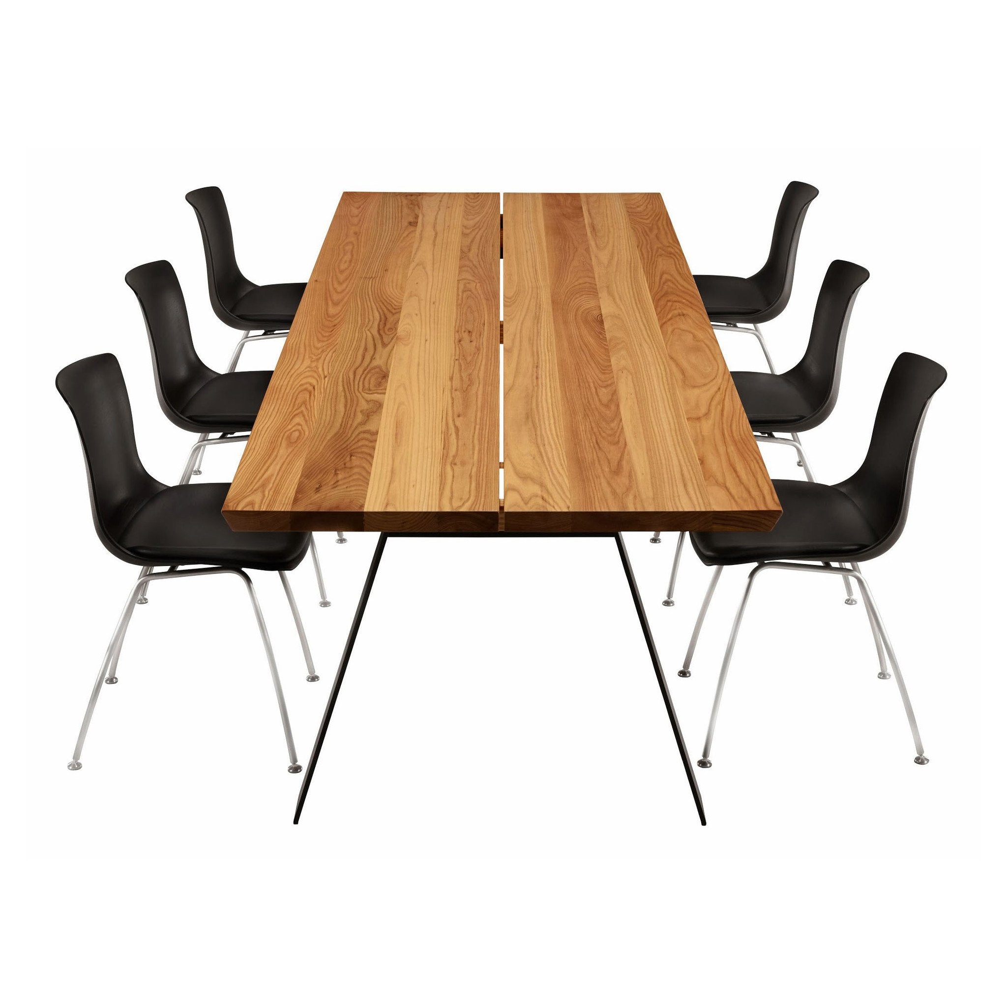 GM3200 Solid Wood Plank Table - Rustic Farmhouse Dining Table for Kitchen & Dining Room - Perfect for Family Gatherings & Dinner Parties