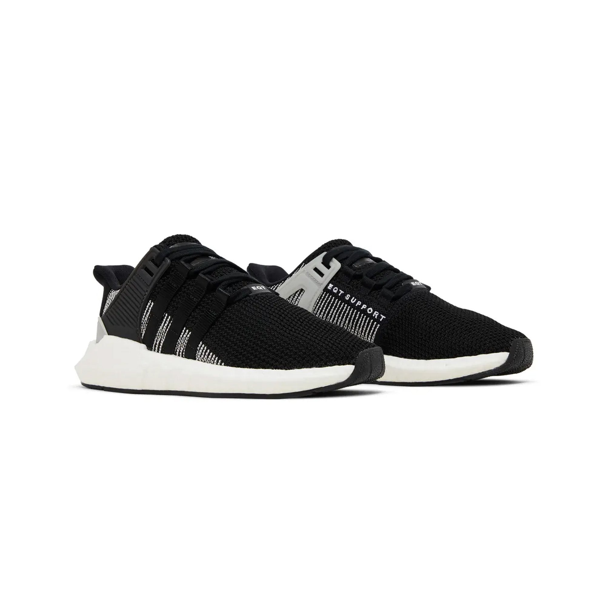 Adidas EQT Support 93/17 Running Shoes - Black/White | Boost Cushioning for Comfort & Performance | Perfect for Gym Workouts & Casual Wear
