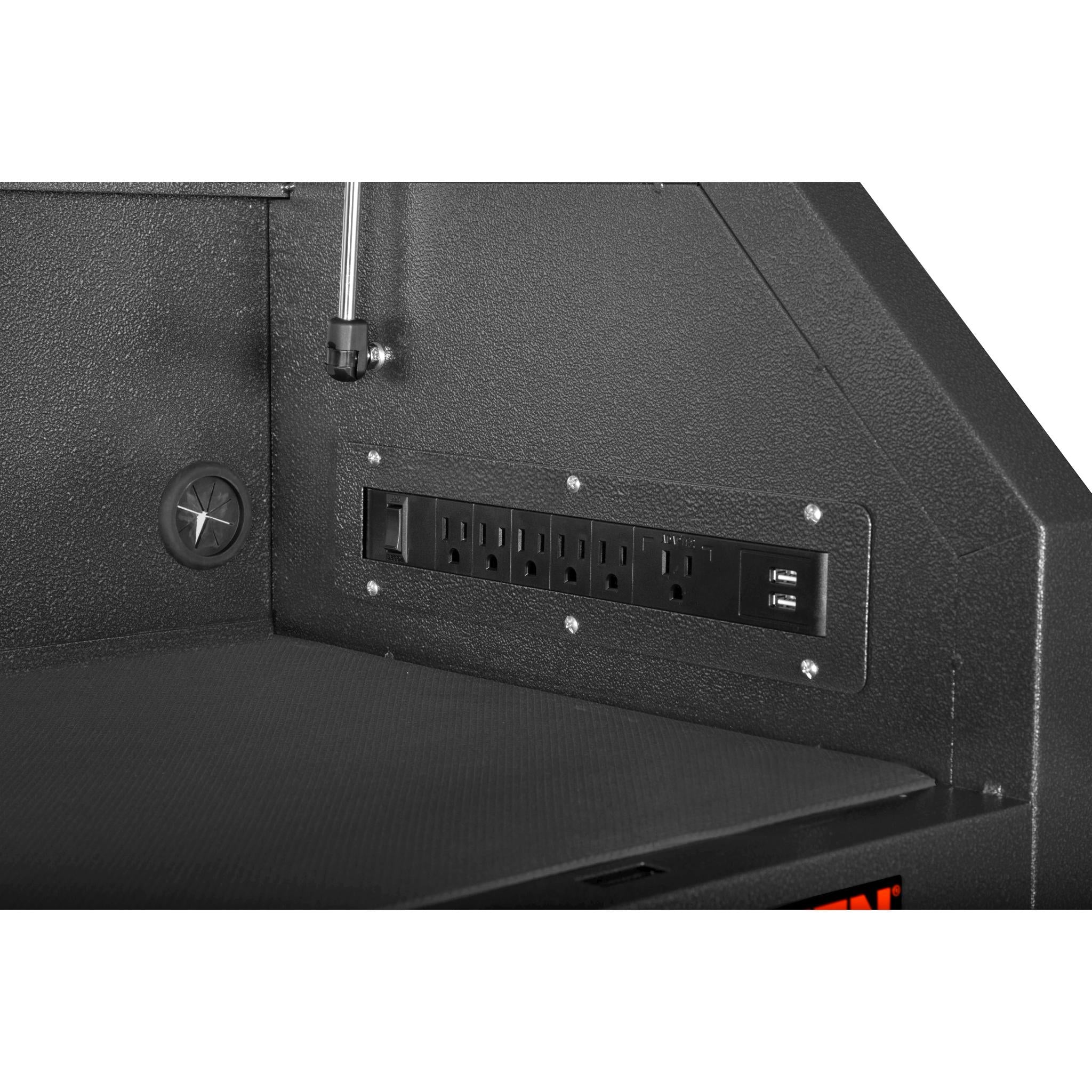 WEN GG421T 42-Inch Heavy Duty Tool Chest - 21 Gauge Powder Coated Steel Construction with Built-In Charging Station | Perfect for Garage Organization & Professional Workshop Use