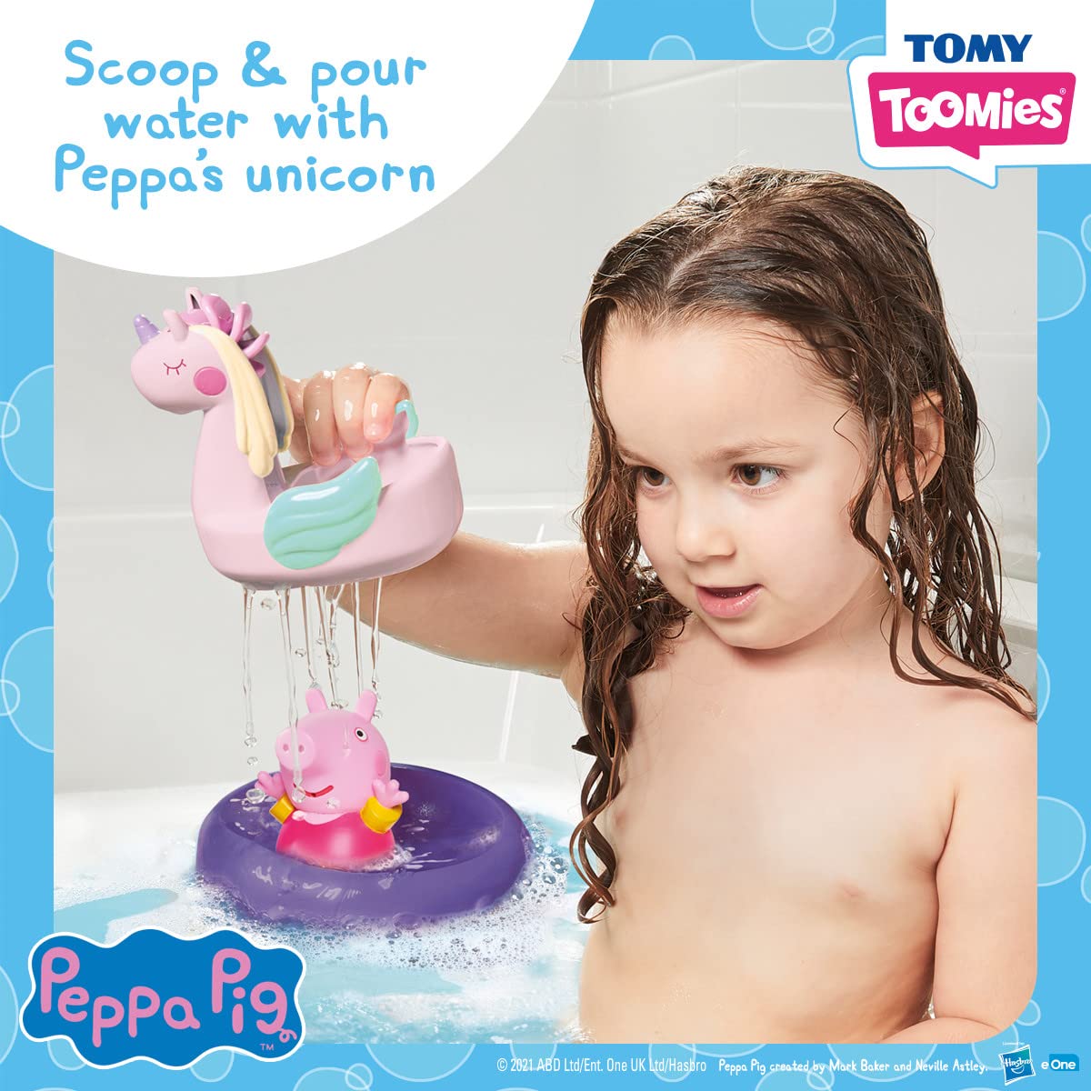 Peppa Pig E73319 Bath Toys for Kids - Colorful, Fun & Safe Bathtub Playtime for Toddlers & Children - Perfect for Bath Time, Pool, and Water Play Activities