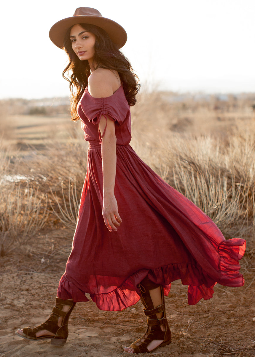 Gia Dress in Mesa Rose - Floral Print Summer Dress for Women | Casual & Party Wear | Perfect for Beach, Vacation, and Date Nights
