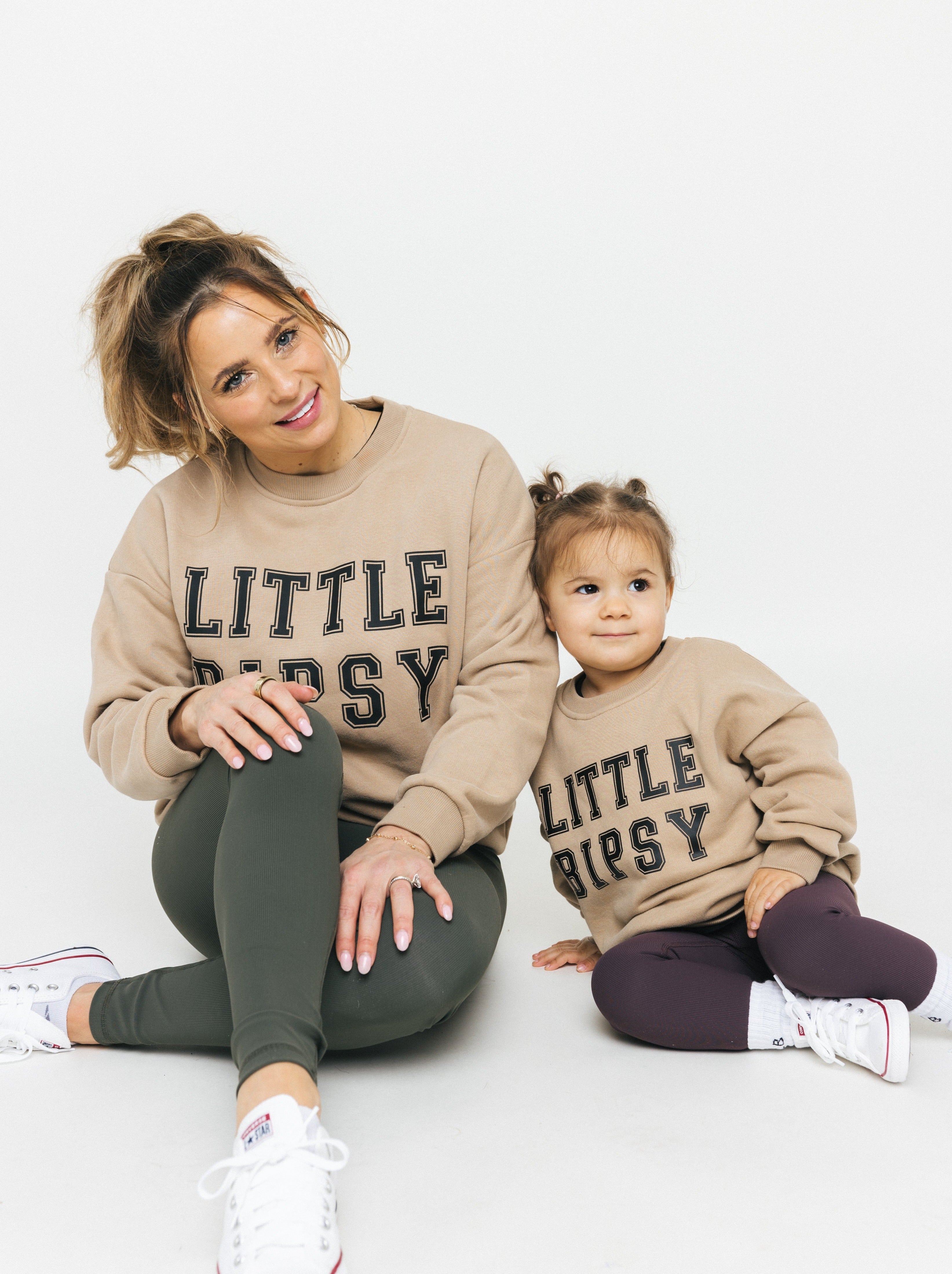 Adult LB Collegiate Crewneck Sweatshirt - Tan | Comfortable & Stylish Pullover for Men & Women | Perfect for Casual Wear, College Campuses & Everyday Outfits