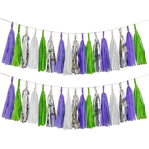 White Green Purple Silver