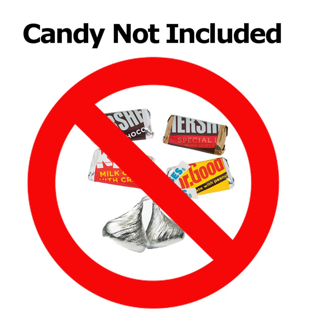 40 & Fabulous Mini Candy Bar Wrappers (Set of 60) - DIY Birthday Party Favors, Baby Shower Decorations - Made in USA - Perfect for 40th Birthday Celebrations, Anniversary Parties & Special Events