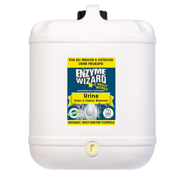 Enzyme Wizard Urine Stain & Odor Eliminator - Powerful Pet & Household Cleaner for Carpets, Mattresses & Clothes