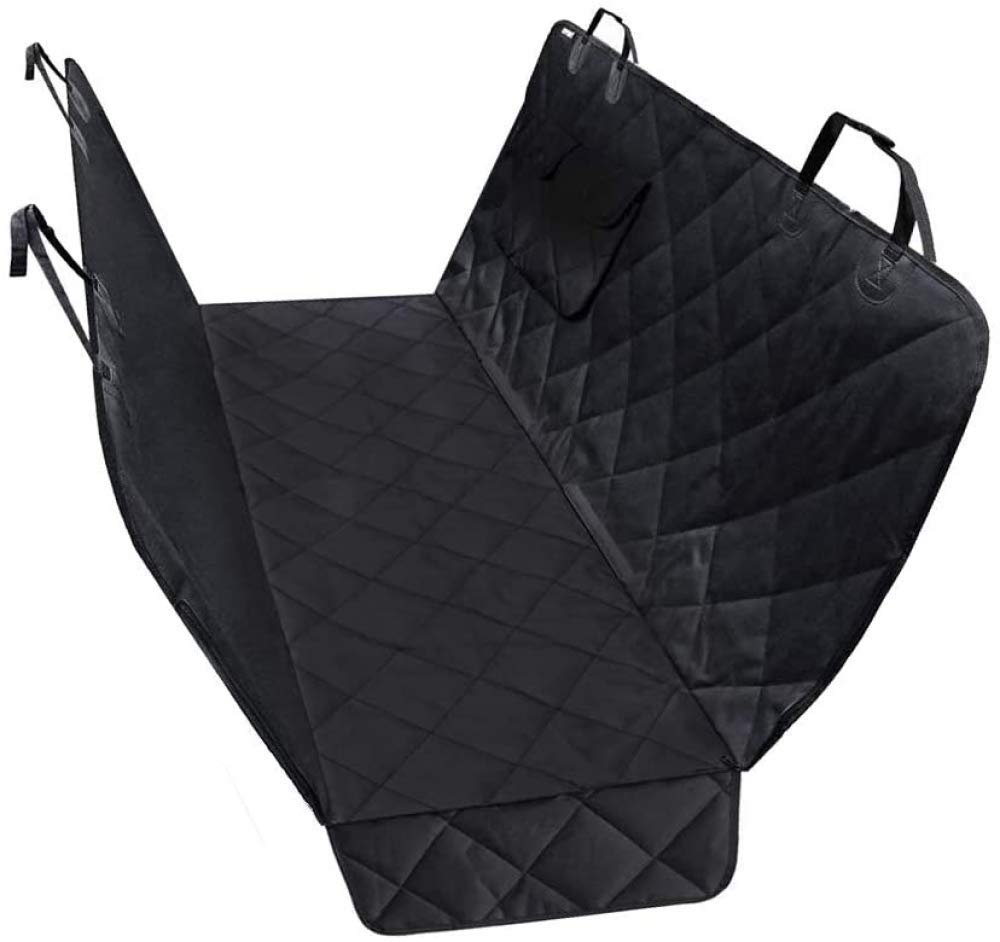 Waterproof Dog Car Seat Cover - Scratch Proof & Non-Slip Pet Back Seat Protector for Cars, Trucks & SUVs with Side Flaps | Perfect for Travel, Outdoor Adventures & Daily Commutes with Your Dog