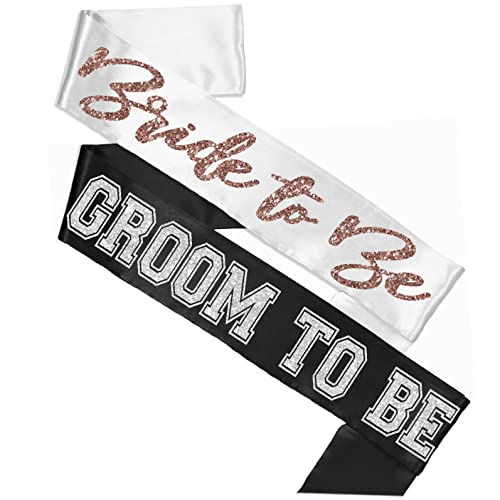 2 Piece Set: Glam Bride (Rg/White) Sporty Groom (Black)