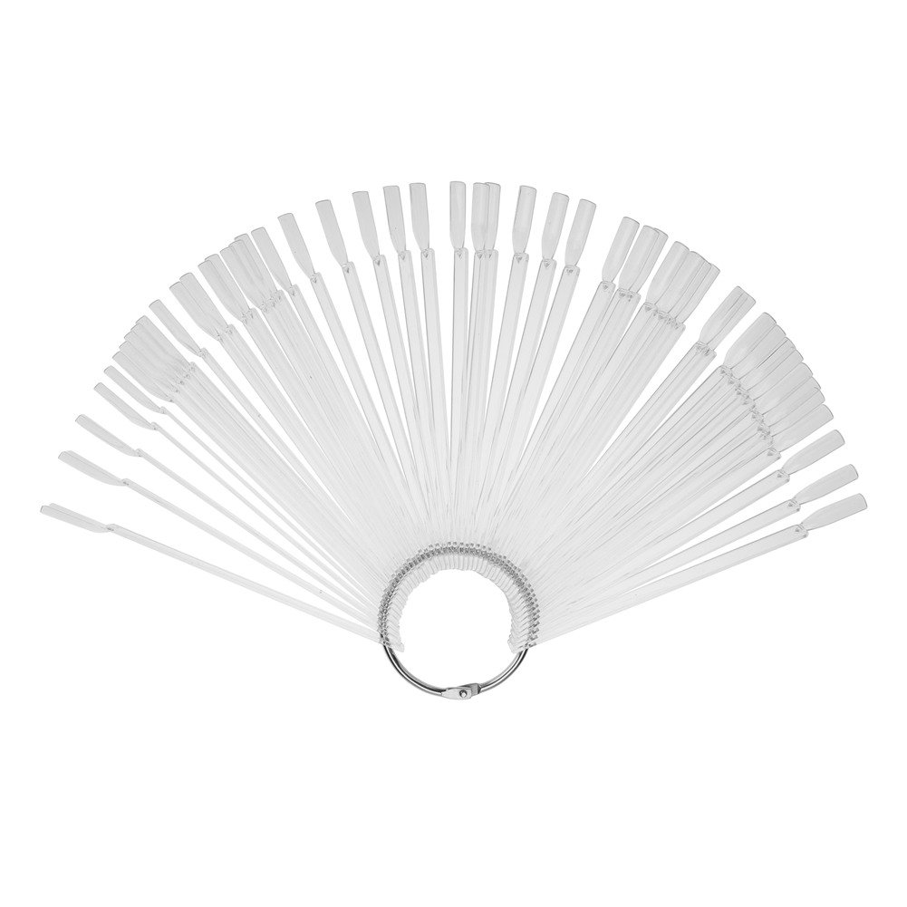 Professional Nail Art Fan Wheel Display Stick - False Nail for Showcasing Nail Polish & Art Designs - Perfect for Salon Displays, Nail Art Practice & DIY Manicure Decorations