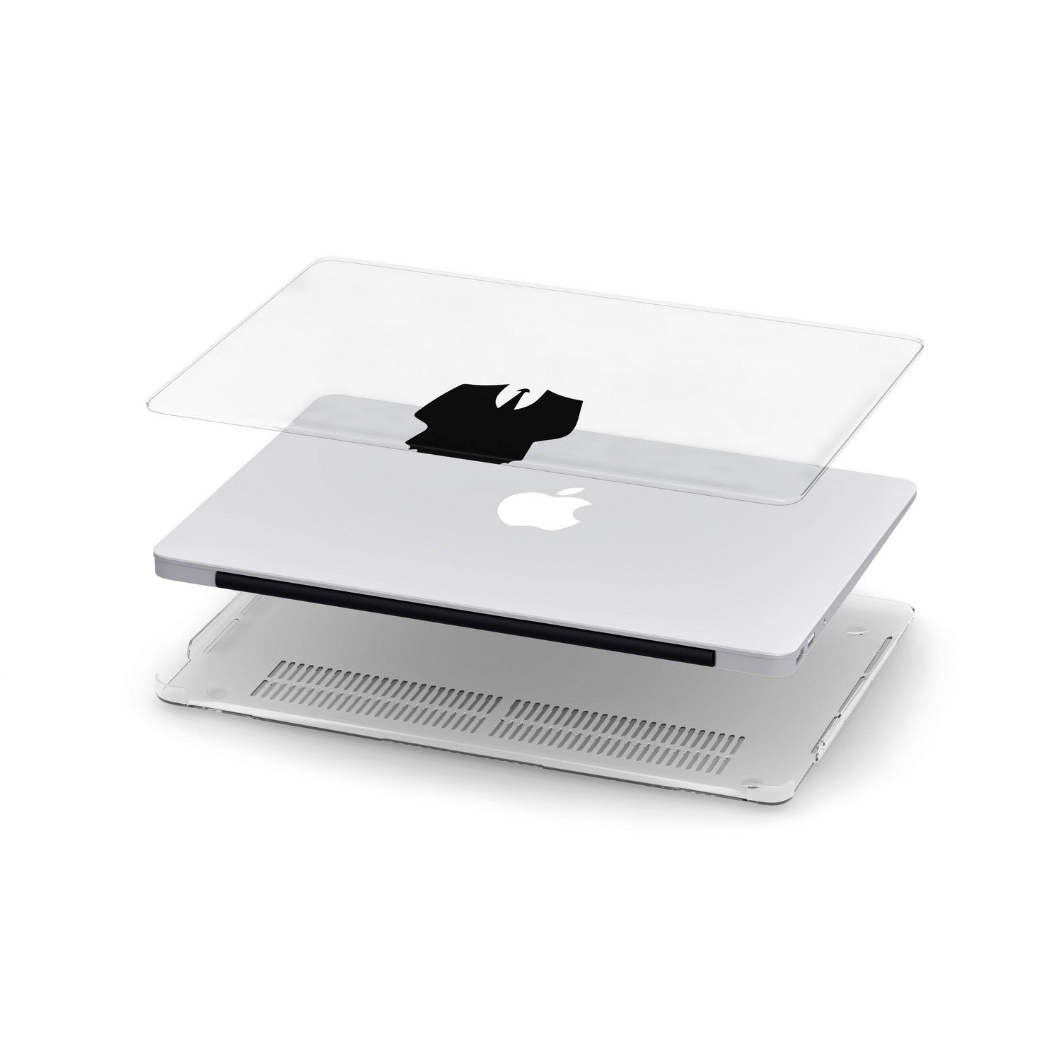 Funny MacBook Case with Apple Logo - Protective Cover for MacBook Air/Pro - Perfect for Work, School & Travel