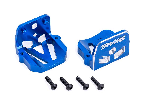 High-Performance Aluminum Motor Mounts - Front & Rear Engine Stabilizer (Blue) - Perfect for Car Upgrades, Racing & Off-Road Vehicles