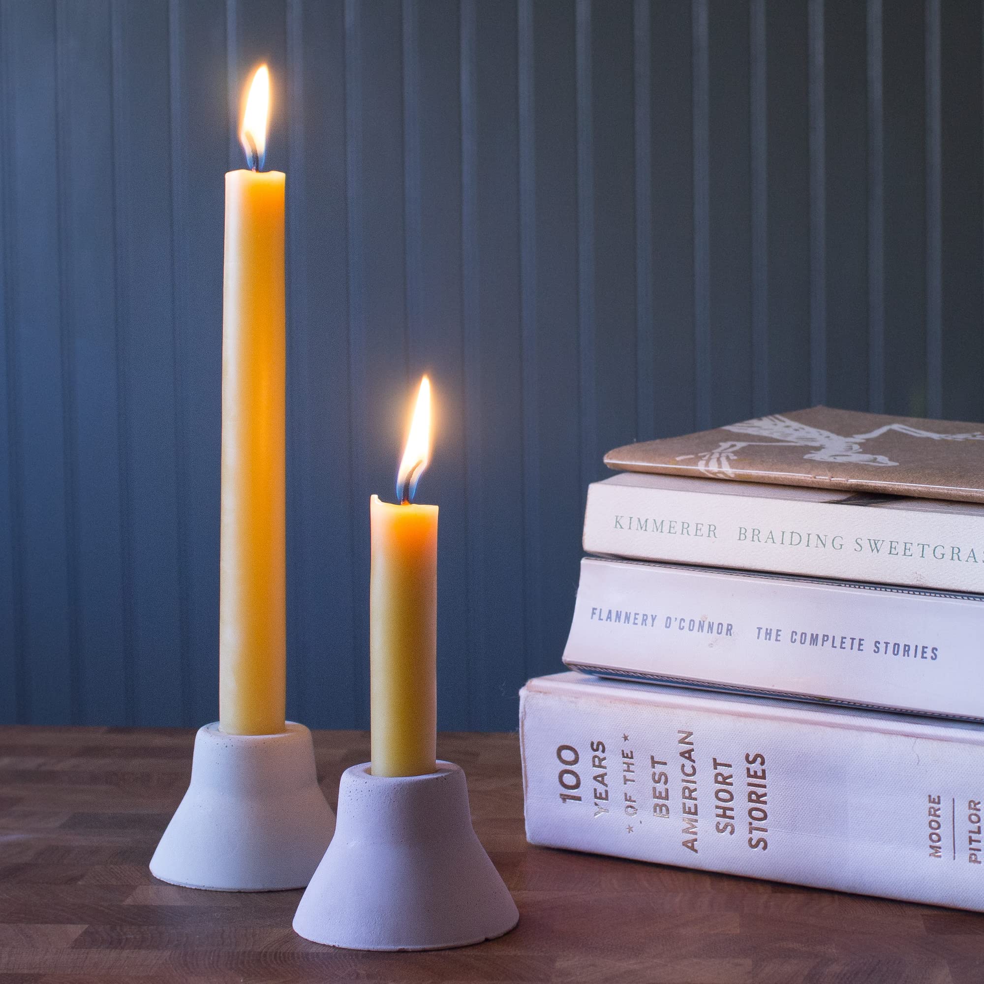 Pure Beeswax Taper Candles 12