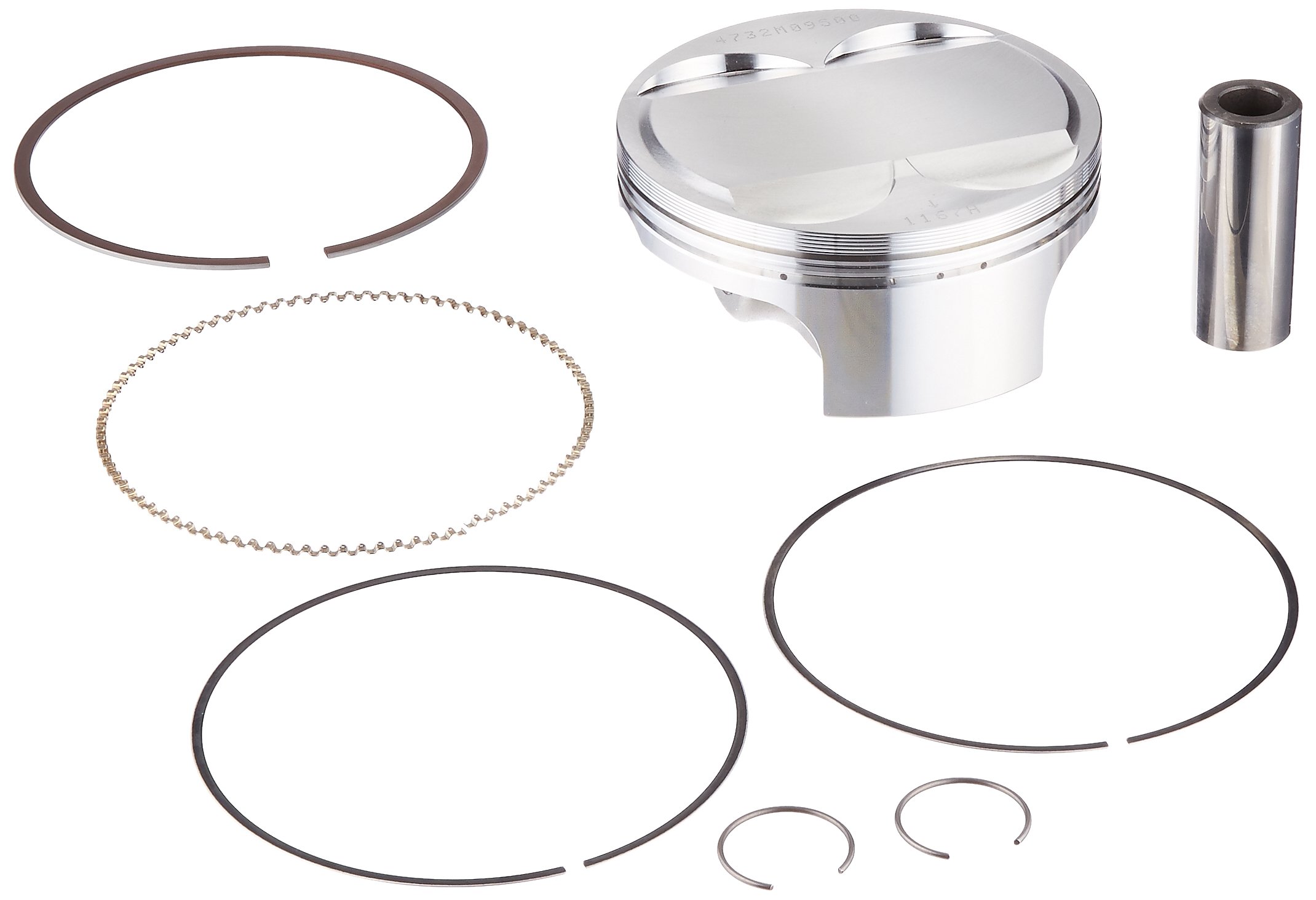 Wiseco 4732M09500 95.00mm 12.5:1 High Compression Piston Kit for Motorcycle Performance & Racing - Perfect for Harley, Honda, Yamaha Engine Upgrades