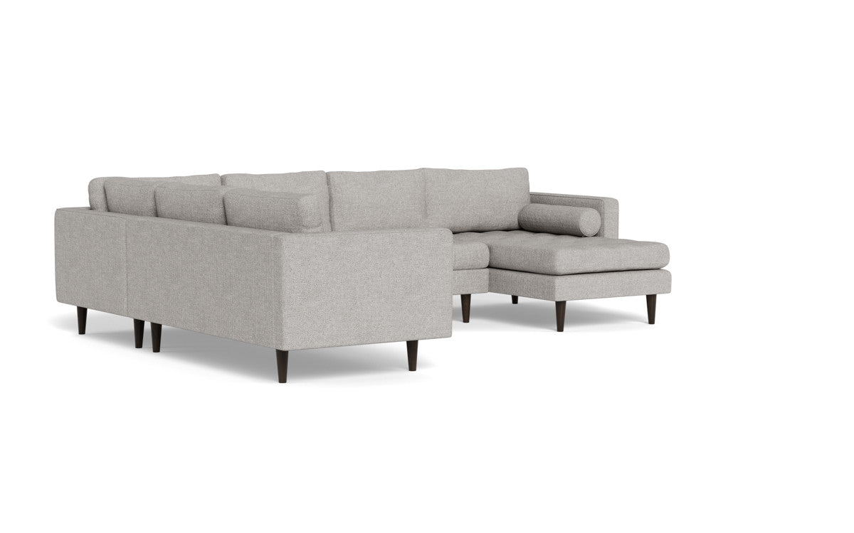 Ladybird 133 Corner Sectional Sofa with Right Chaise Lounge - Modern L-Shaped Couch for Living Room, Family Room & Home Theater