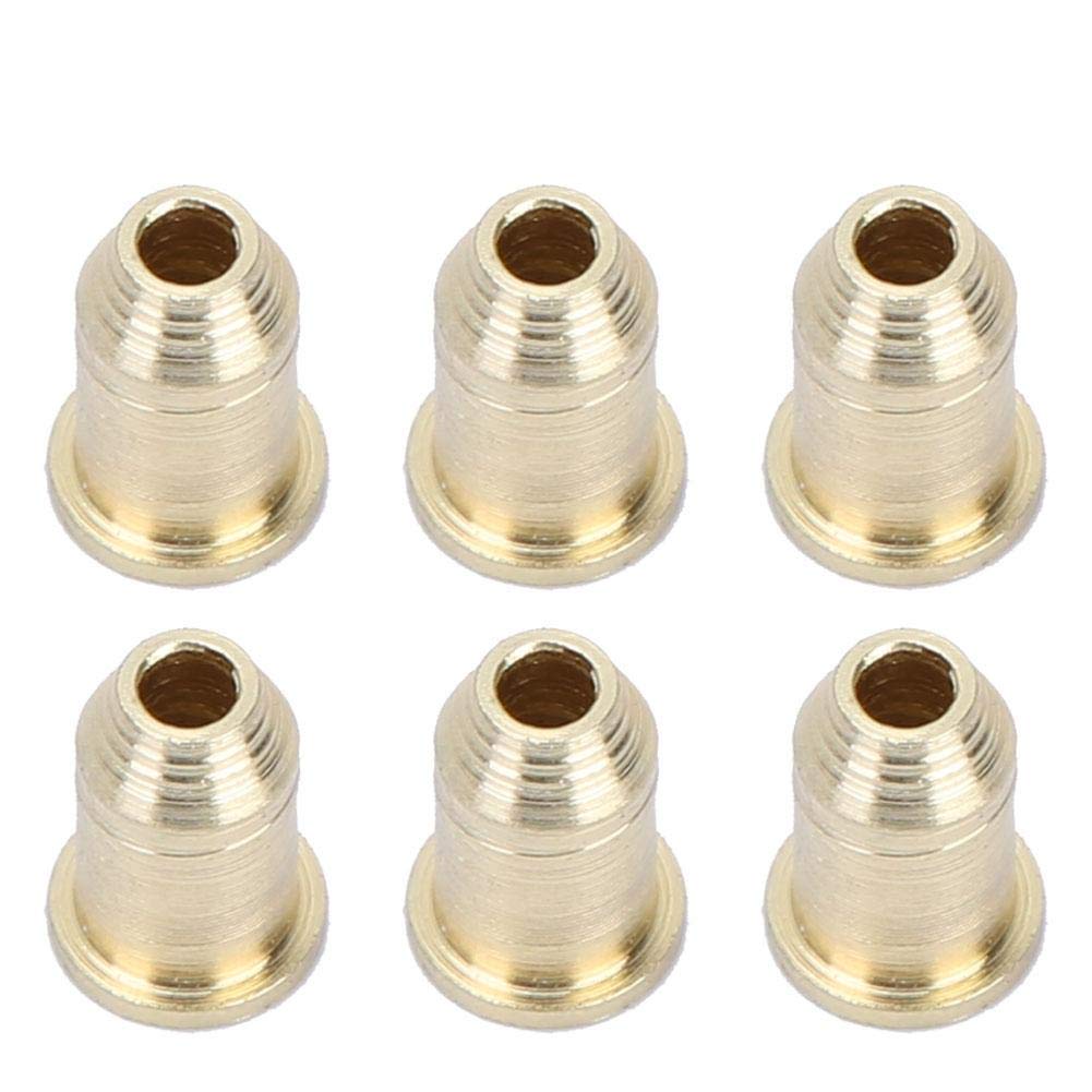 BNineteenteam 6-Piece Guitar Through-Body String Ferrules Kit - Premium Electric Guitar Bridge String Retainers for Enhanced Tuning Stability | Perfect for DIY Guitar Repair & Upgrades