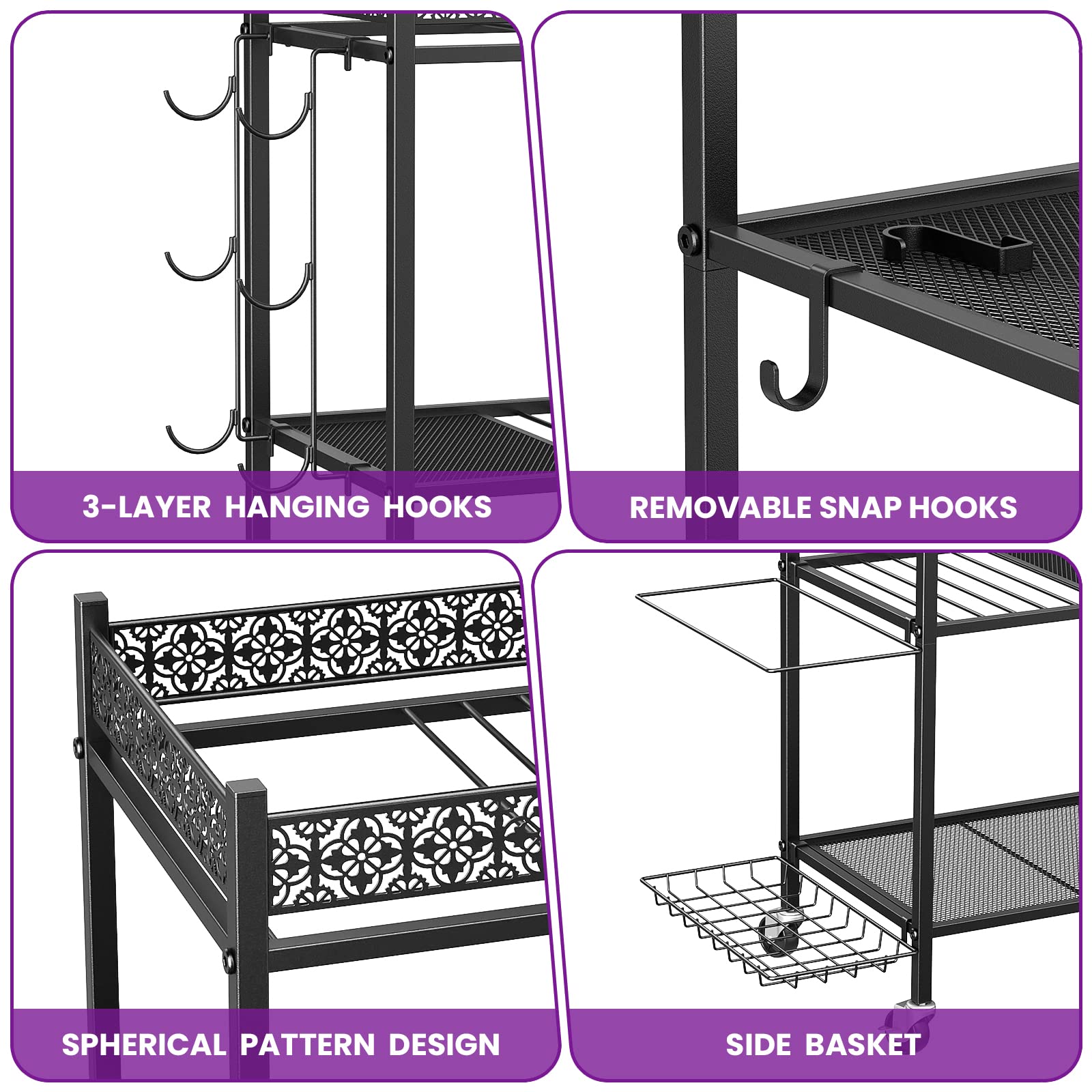 Yoga Mat Storage Rack - Home Gym Organizer for Yoga Mats, Foam Rollers & Fitness Equipment | Space-Saving Workout Gear Holder for Home Exercise & Gym Storage | Perfect for Yoga Studios, Home Gyms & Small Spaces