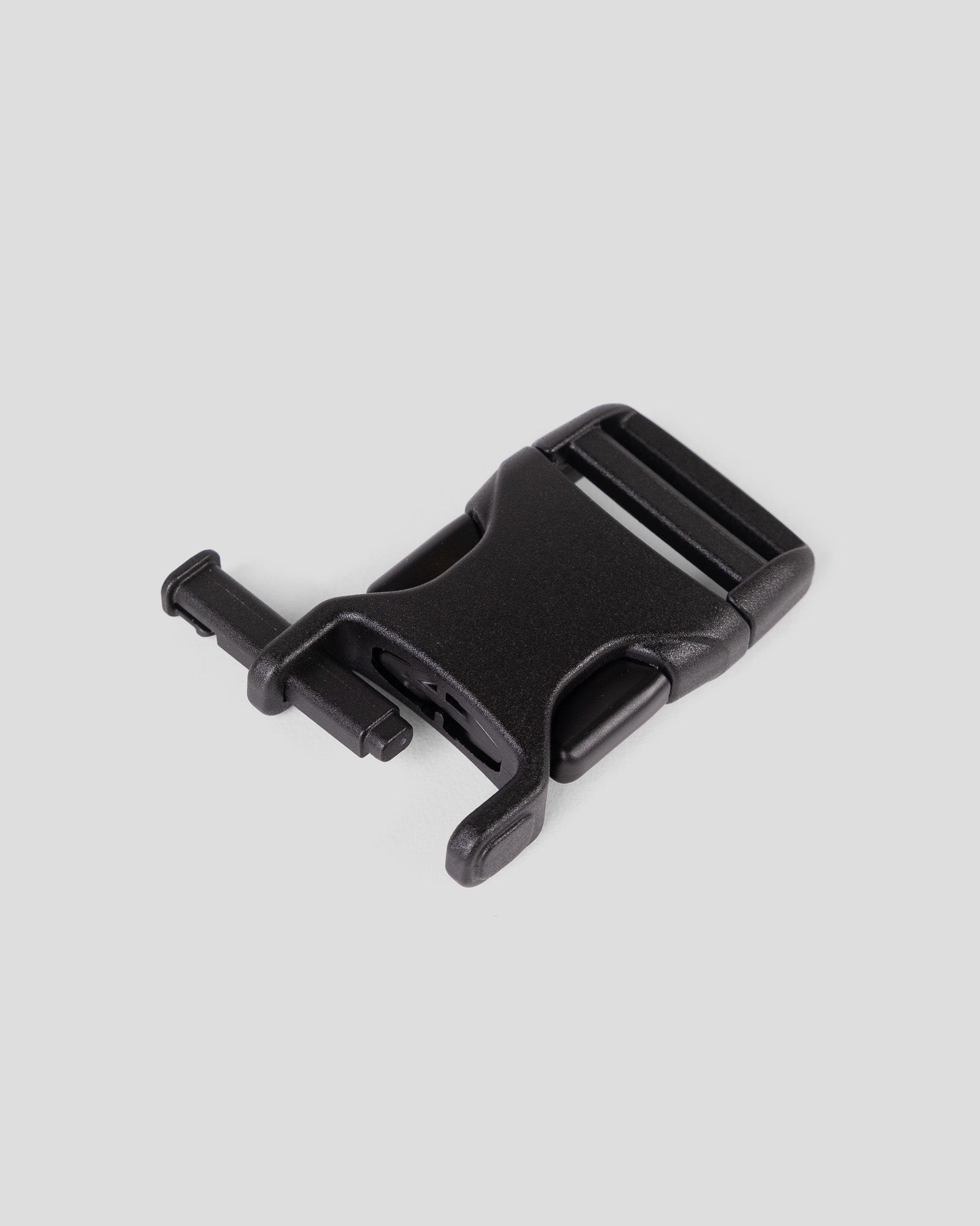 20mm Black Single Adjust Buckle Repair Kit for Backpacks, Belts & Outdoor Gear - Heavy Duty Replacement Hardware
