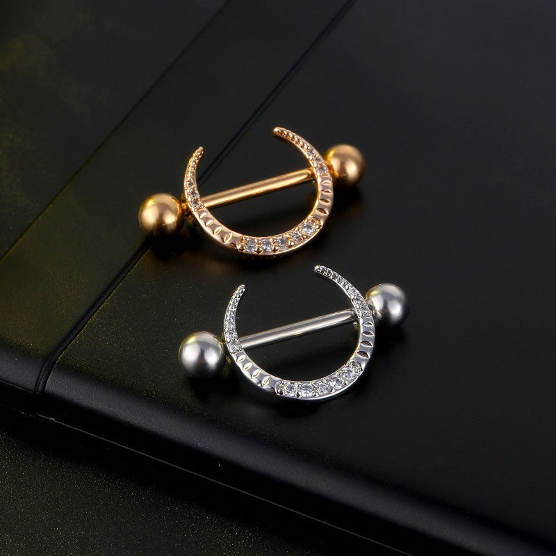 Fashionable Stainless Steel Nipple Rings - Body Piercing Jewelry for Women & Men - Perfect for Belly Button, Nose, Lip and Ear Piercings - Great for Parties, Clubs and Everyday Wear