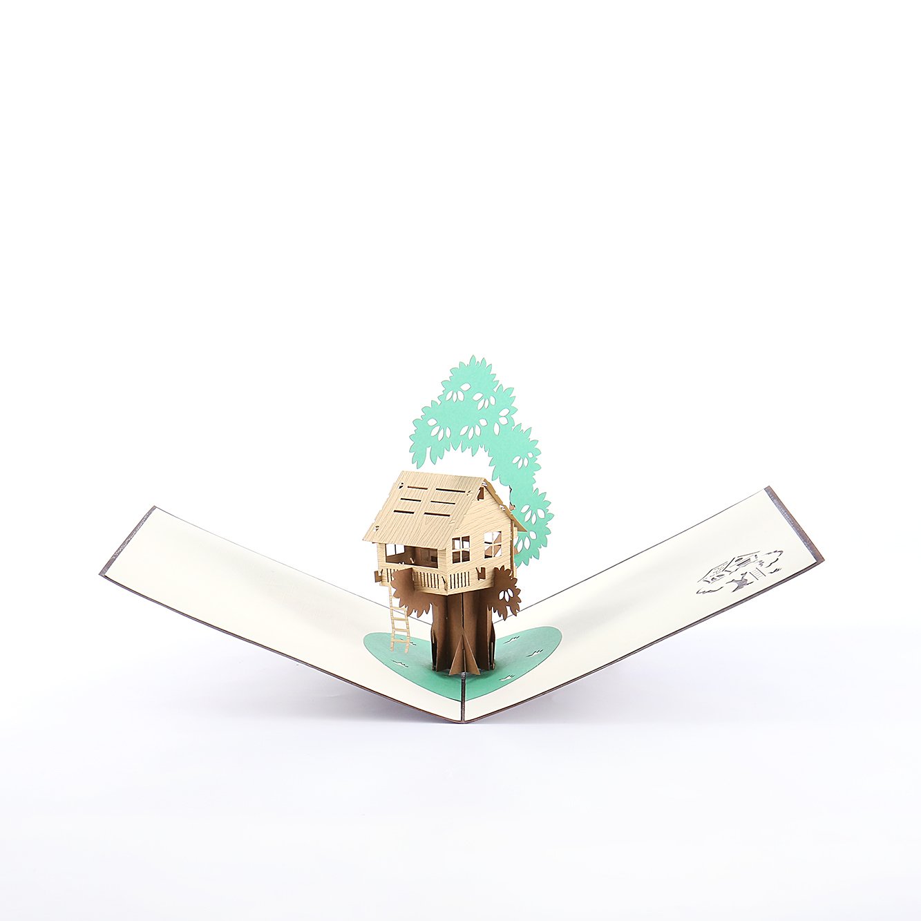 Liif Tree House 3D Pop Up Greeting Card - Handmade Birthday, Father's Day & Congratulations Gift for Kids & Adults | Perfect for Special Occasions & Keepsake Memories